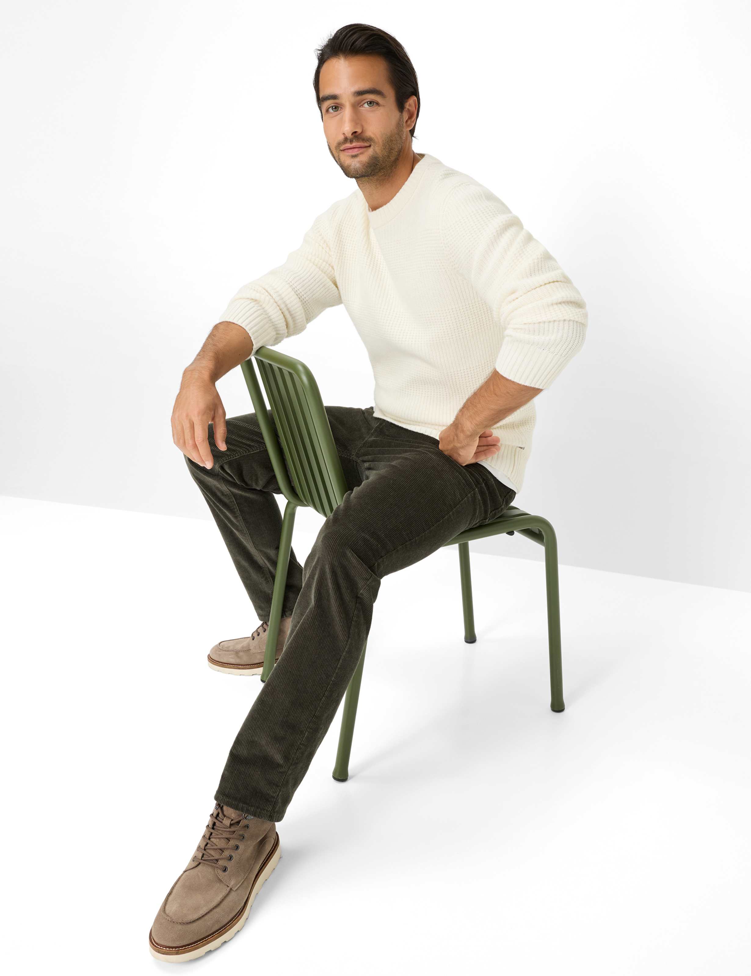 Homme Style COOPER Vert - Olive Regular Fit Détail 1