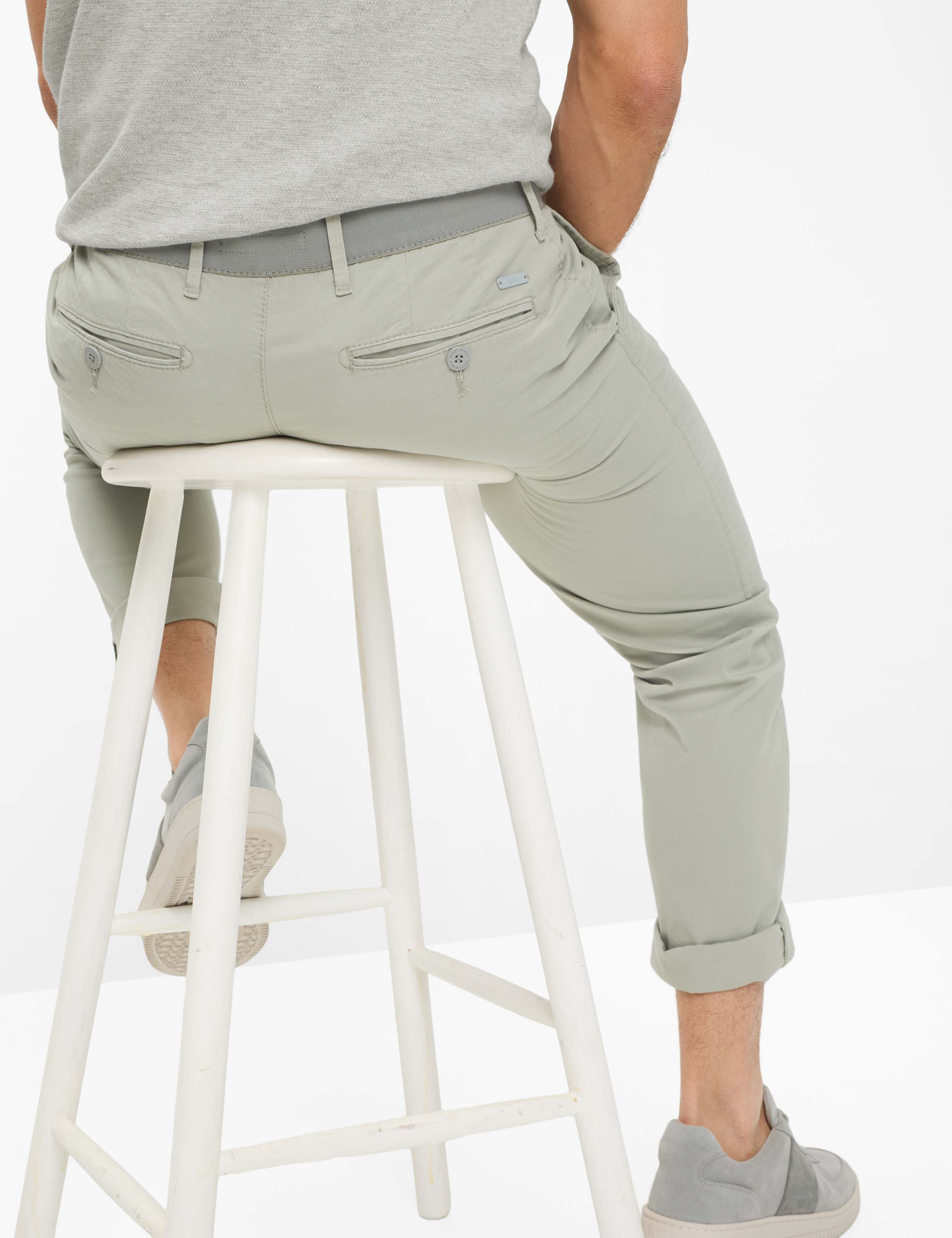 Homme Style TORGE Vert - Khaki Regular Fit Détail 1