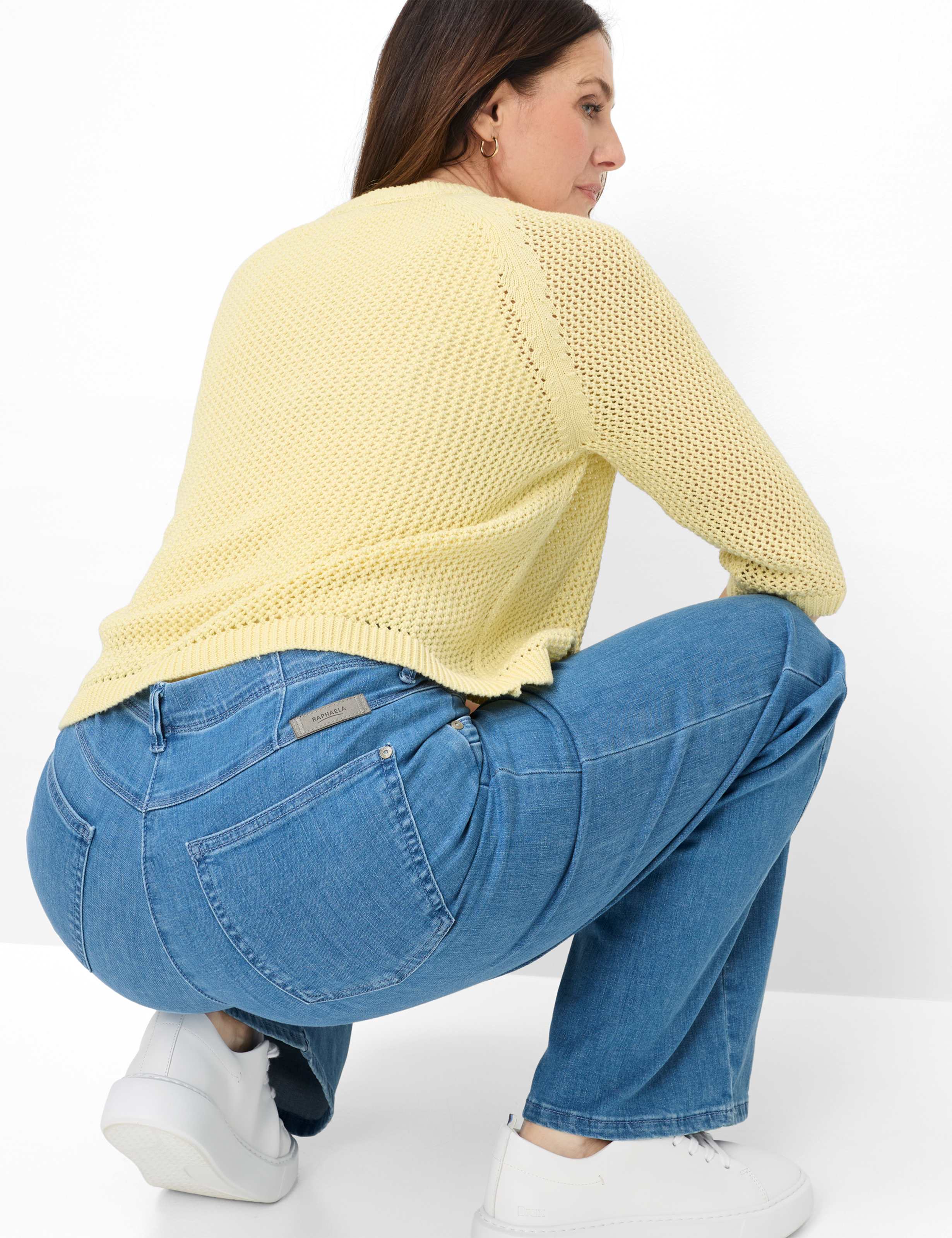 Damen Style LAURA FLARED Denim Hellblau Super Slim Fit Detail 1