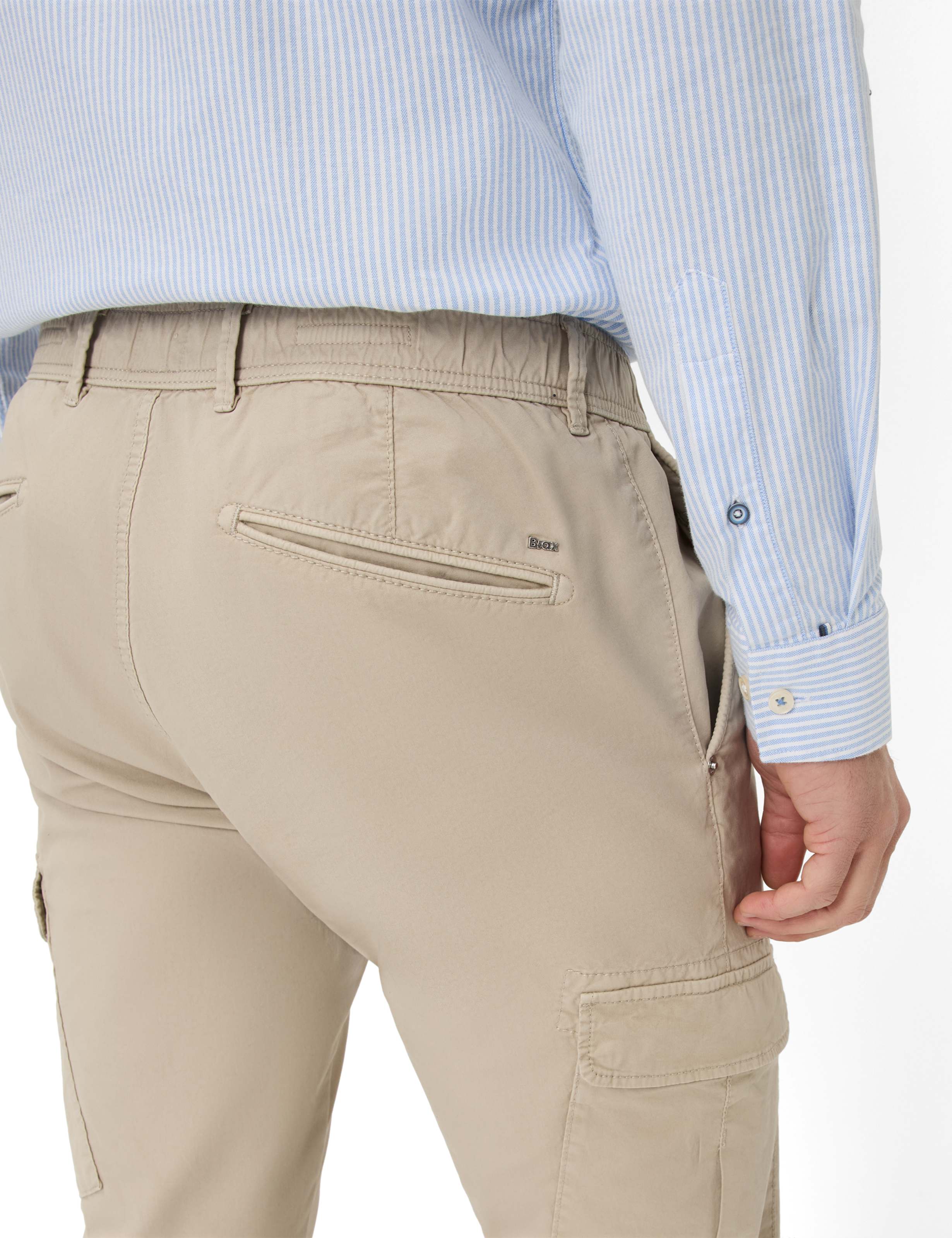 Herren Style SILVIO Beige Slim Fit Detail 2
