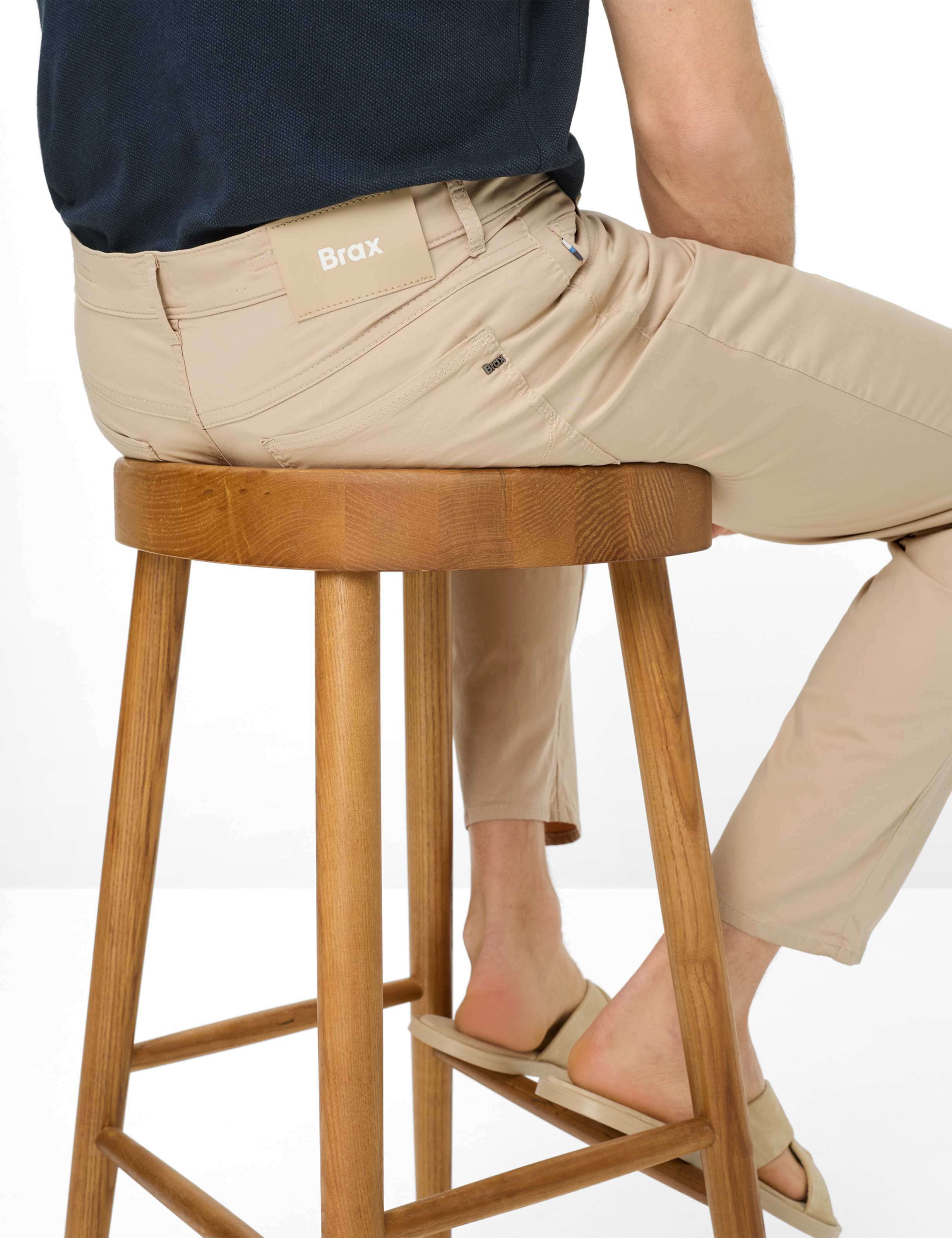 Homme Style COOPER Marron Clair Regular Fit Détail 1