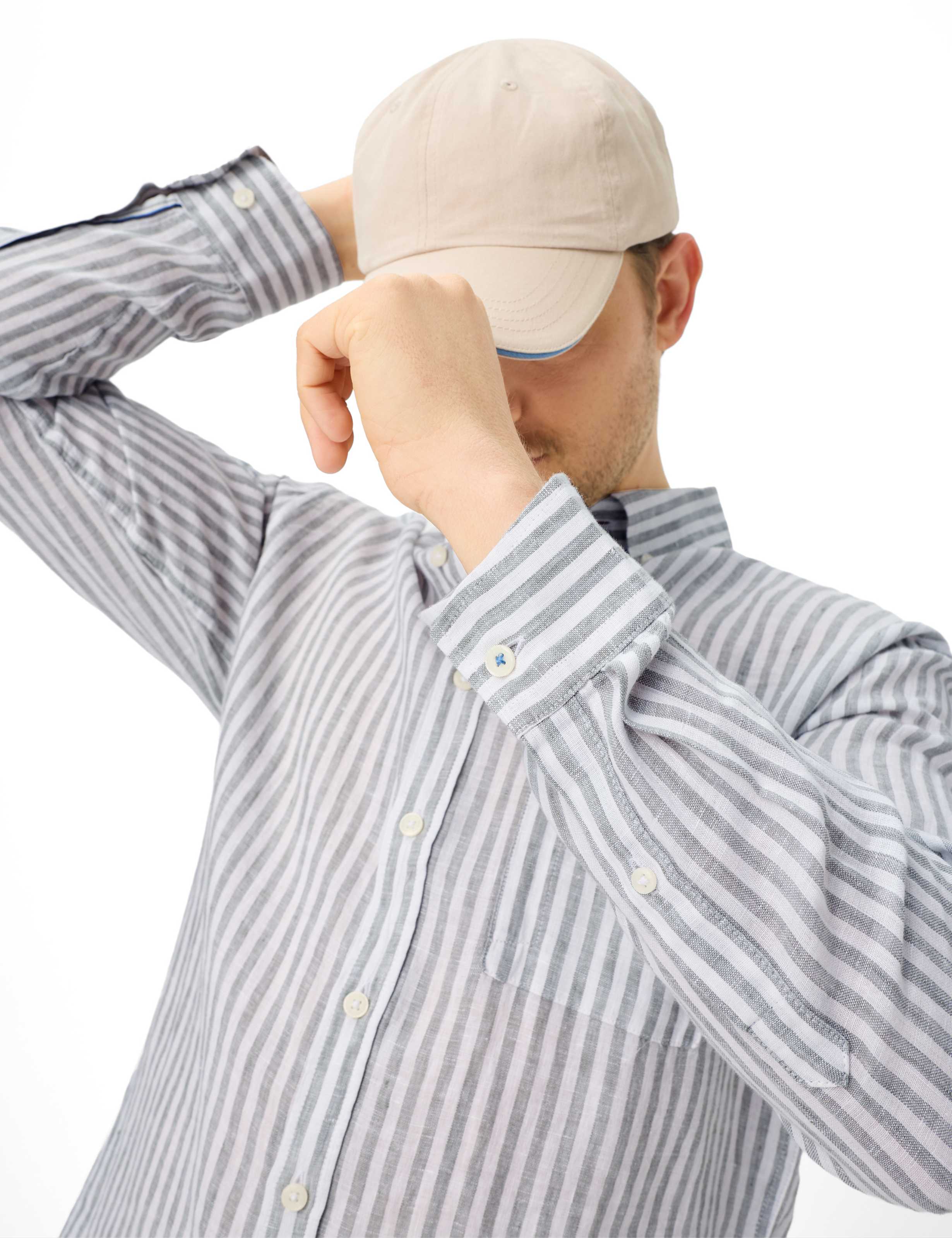 Thumbnail - Brax Herren Hemd Style DANIEL thyme, grün, Gr. XXL