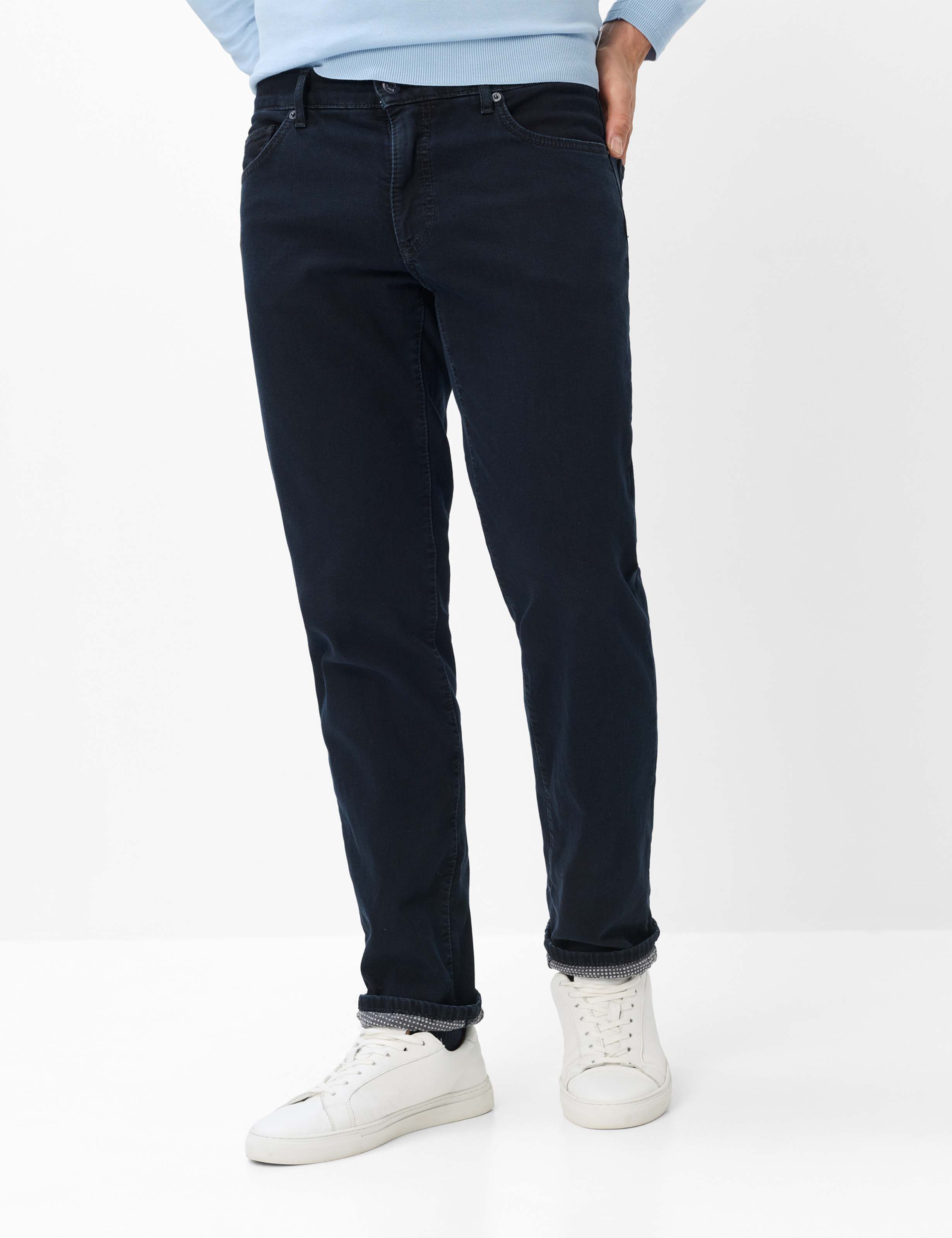 Brax Heren Jeans  Style CADIZ TT DARK BLUE, denim donkerblauw, maat 42/32