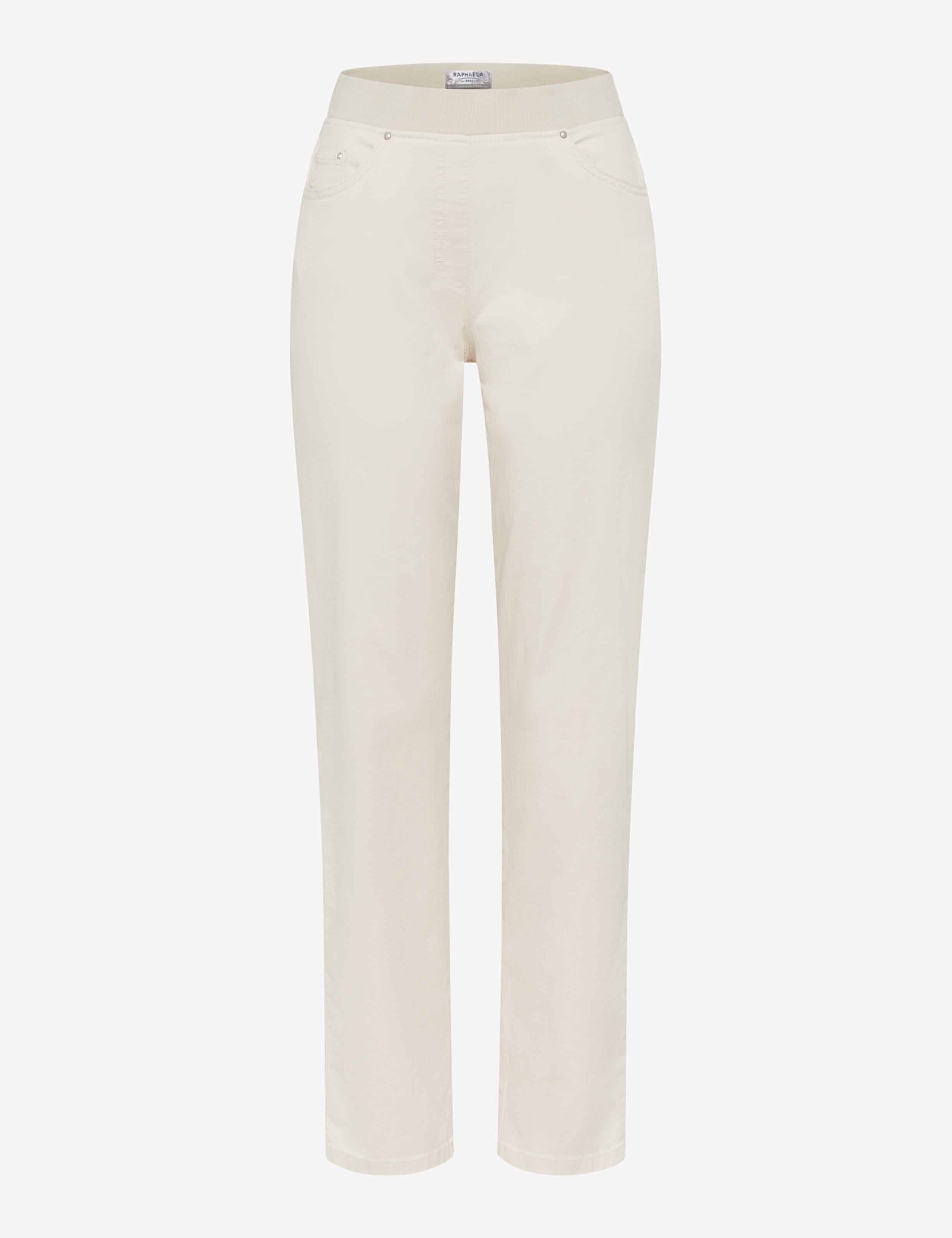 Dame Style CARINA Cream White Comfort Plus Fit Udskæring foran