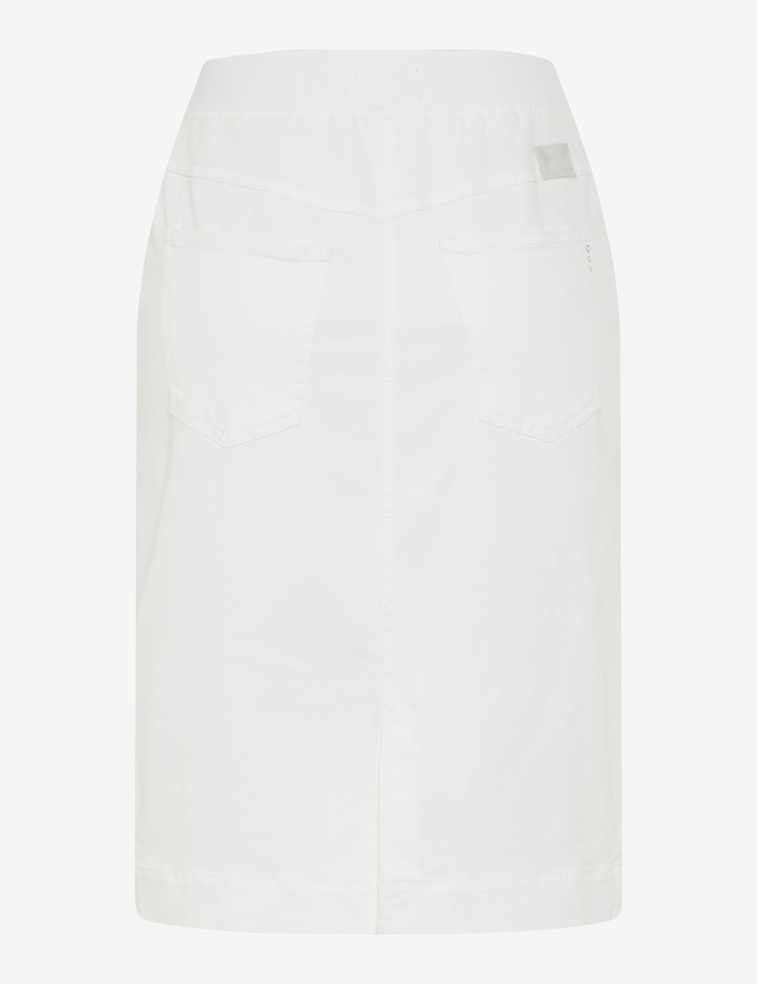 Dames Style PAMINA SKIRT Denim Wit Slim Fit Beel achterkant