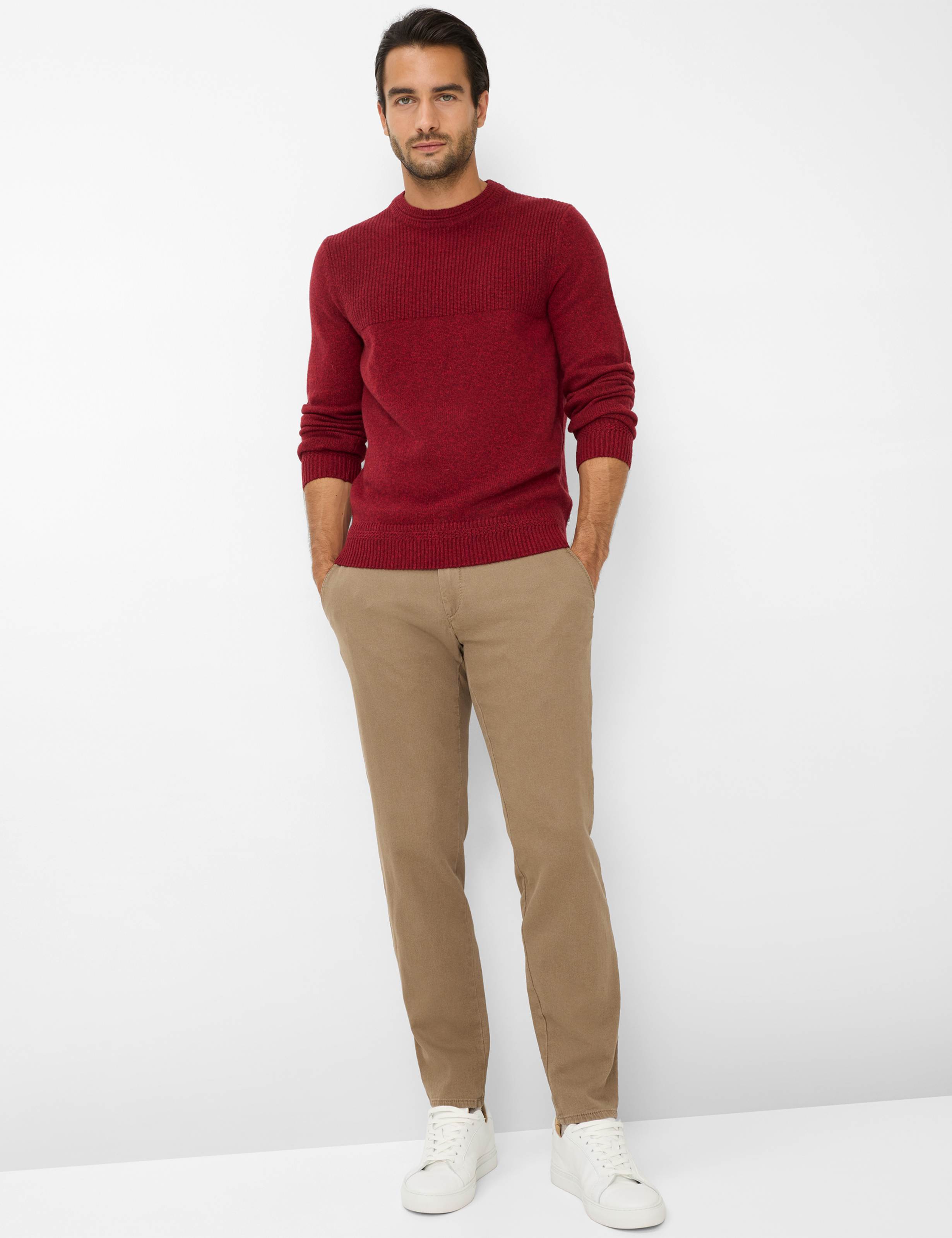 Heren Style RICK Donkerrood  Model outfit