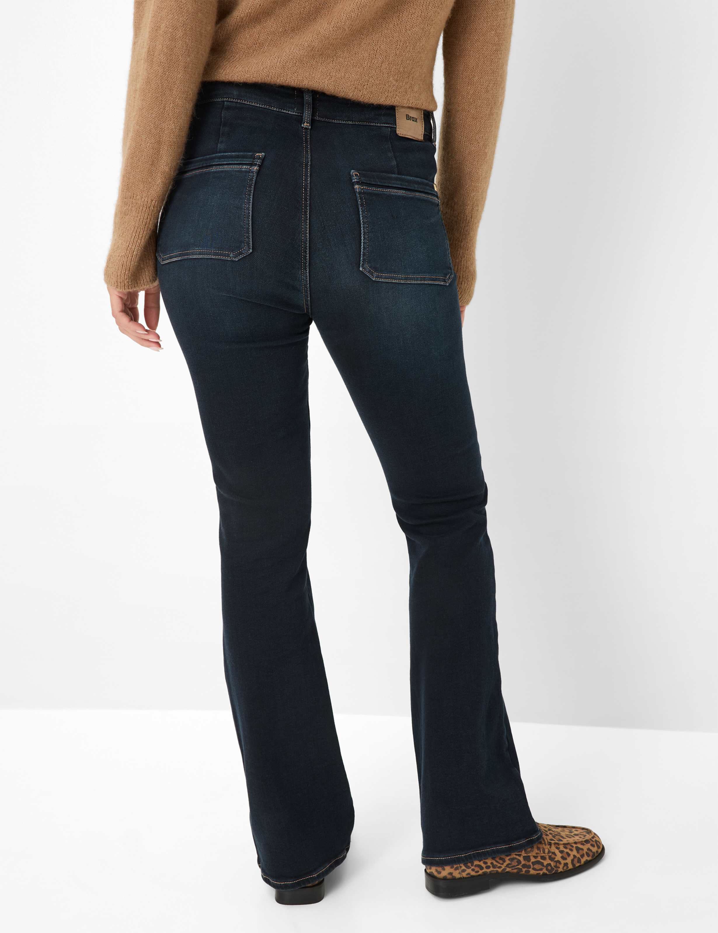 Damen Style ANA Denim Dunkelblau Skinny Fit Model Rueck