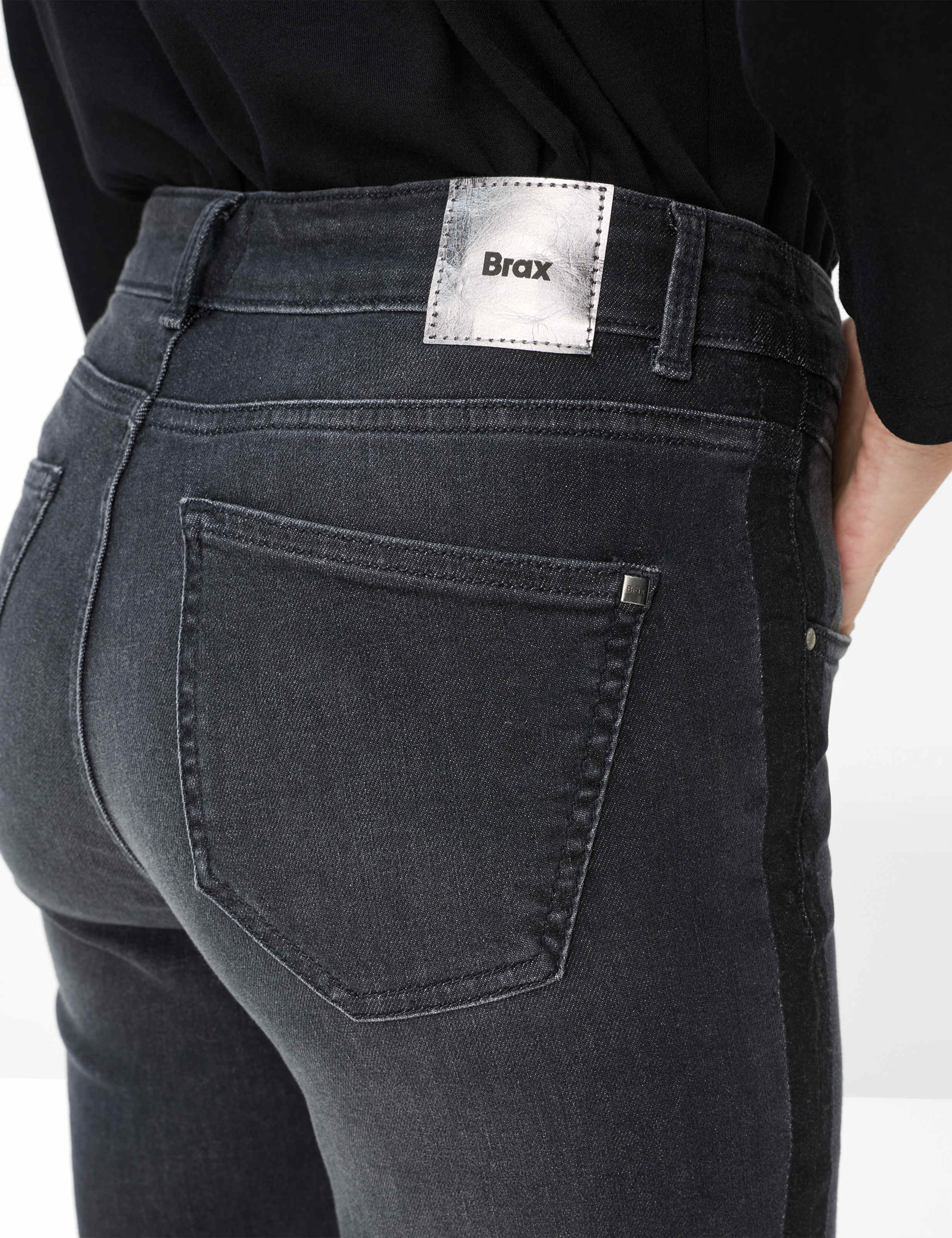 Femme Style SHAKIRA Denim Gris Moyen Slim Fit Détail 2
