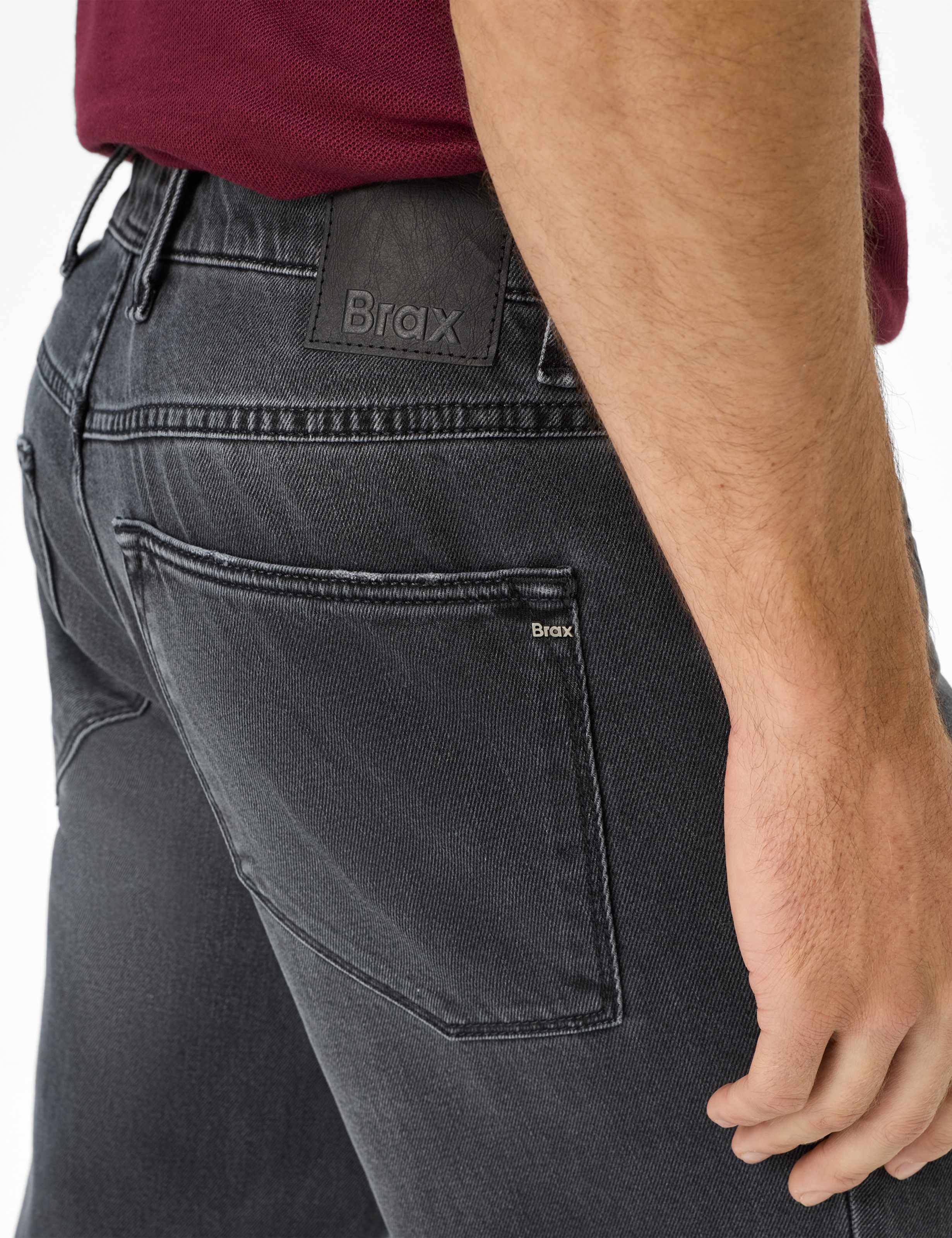 Men Style CURTIS Denim Medium Gray Relaxed Fit Detail 2