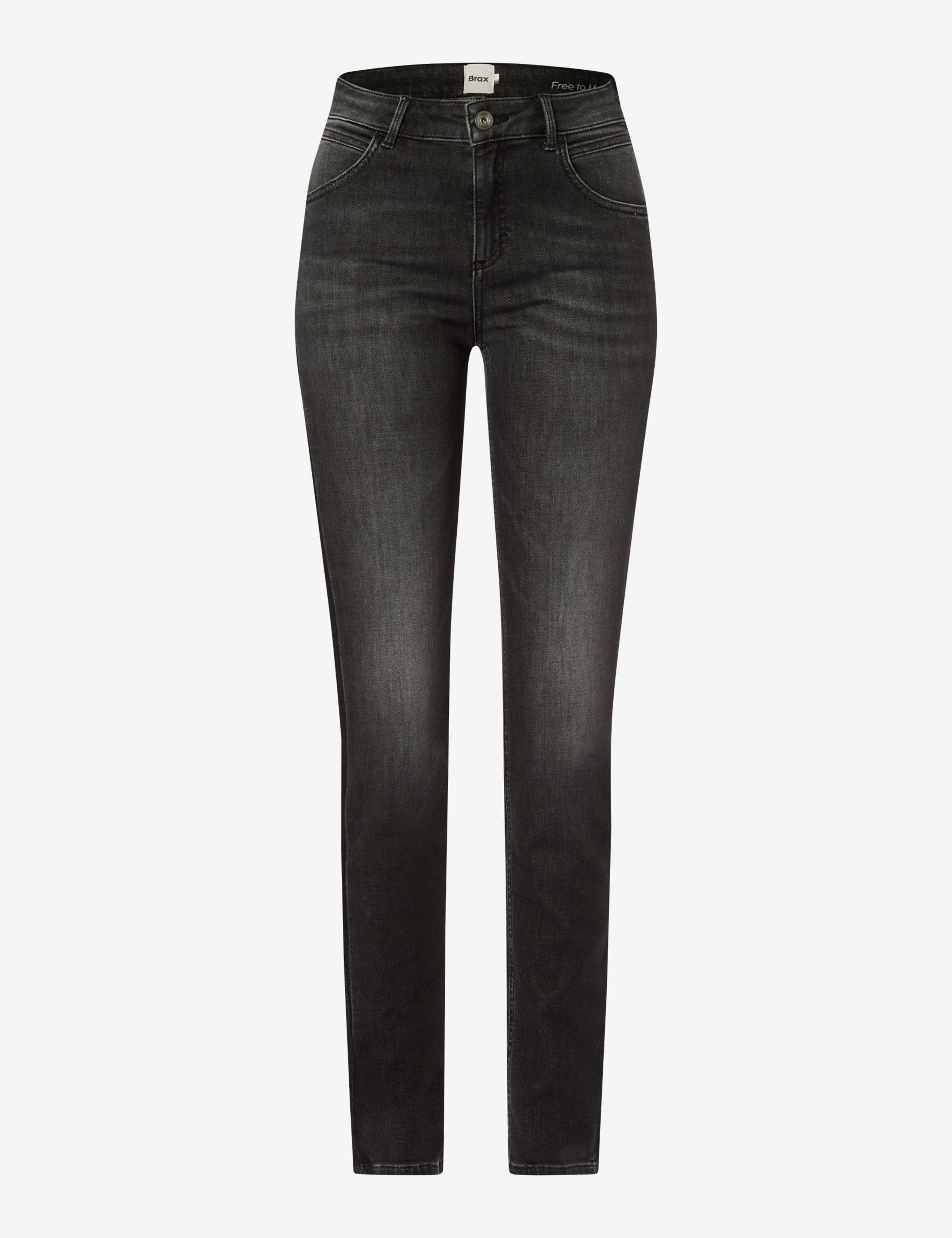 Femme Style SHAKIRA Denim Gris Moyen Slim Fit Détourage avant
