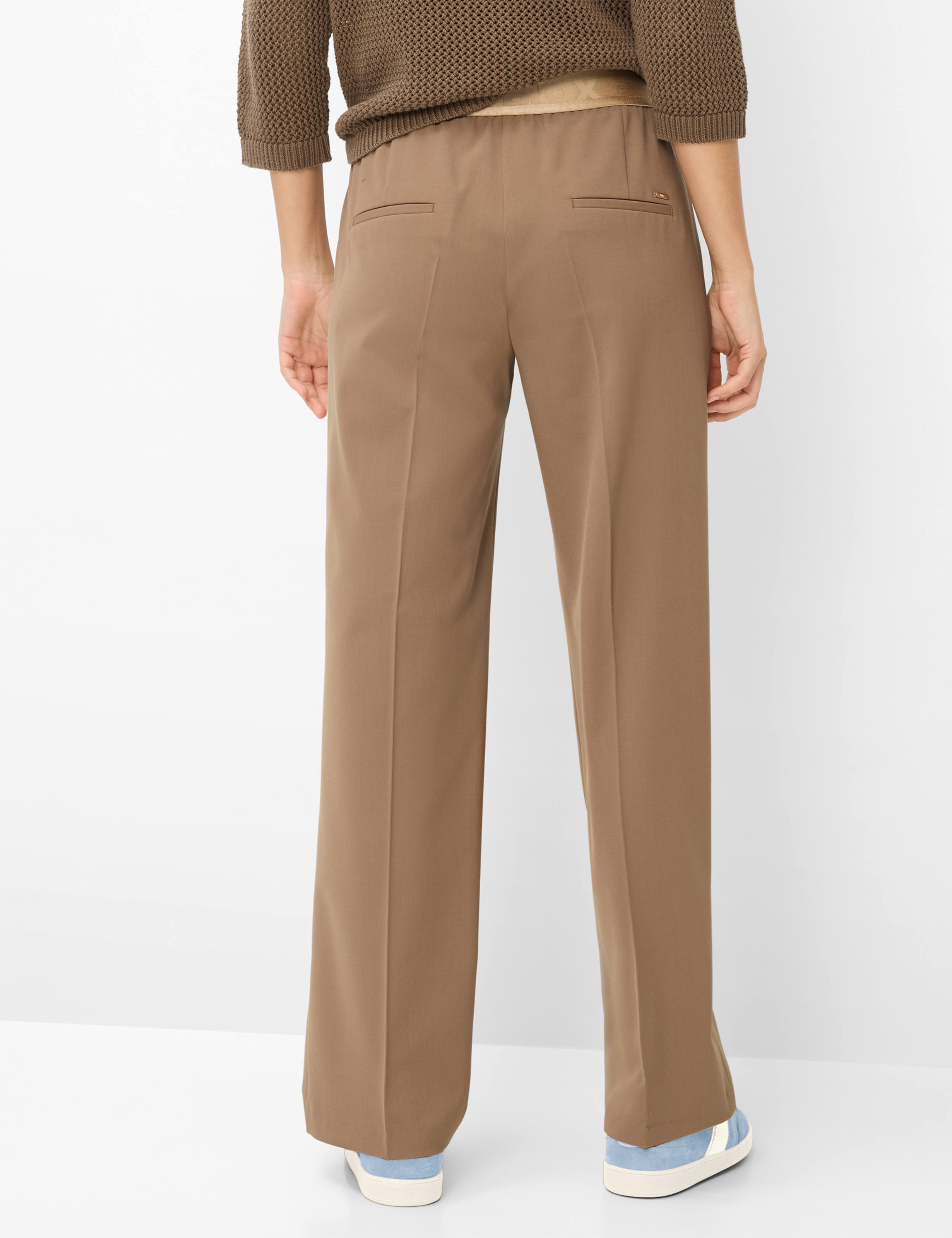 Thumbnail - Brax Damen Palazzohose Style MAINE LIGHT MOCHA, braun, Gr. 36L