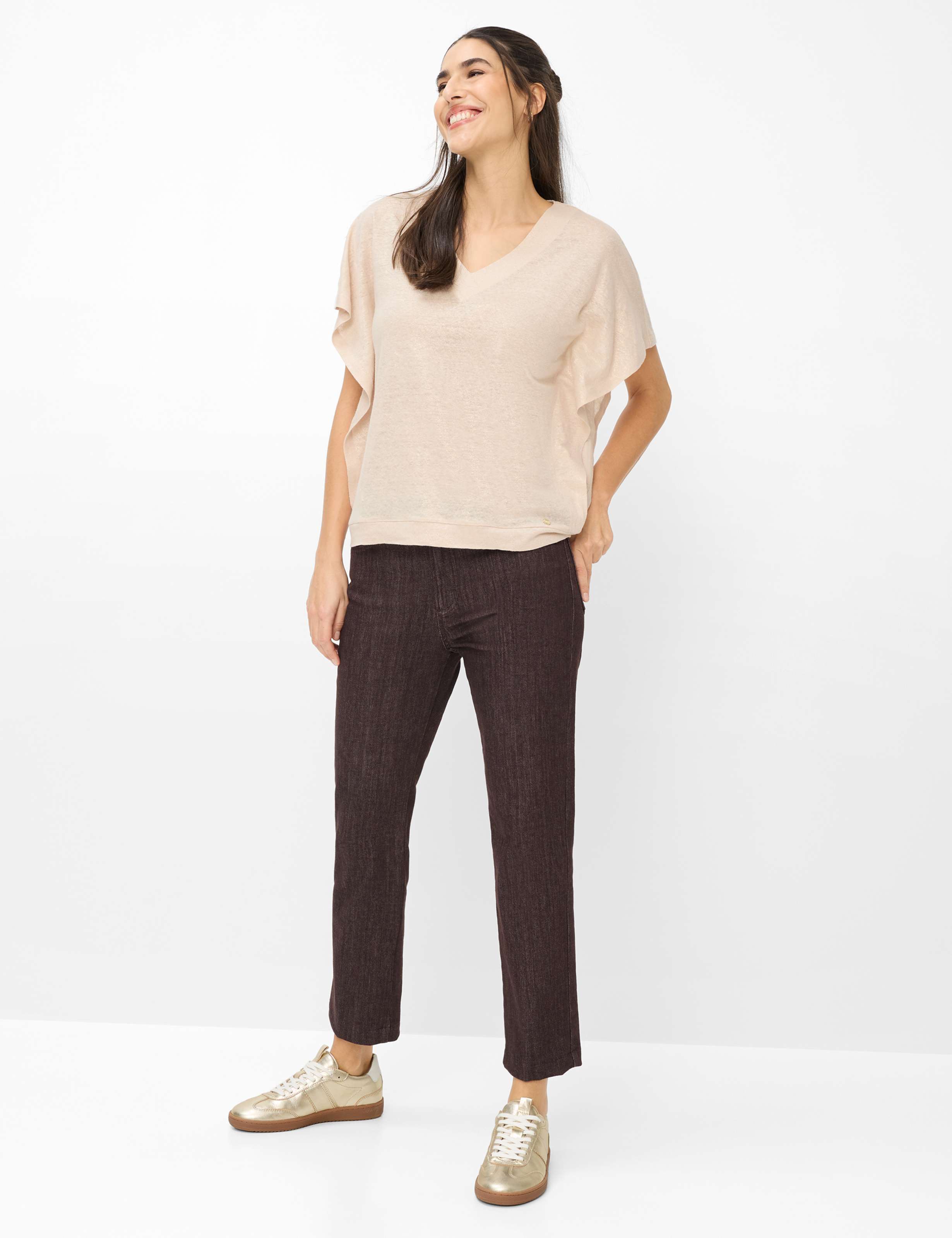 Dames Style CASSIE S Beige  Model outfit