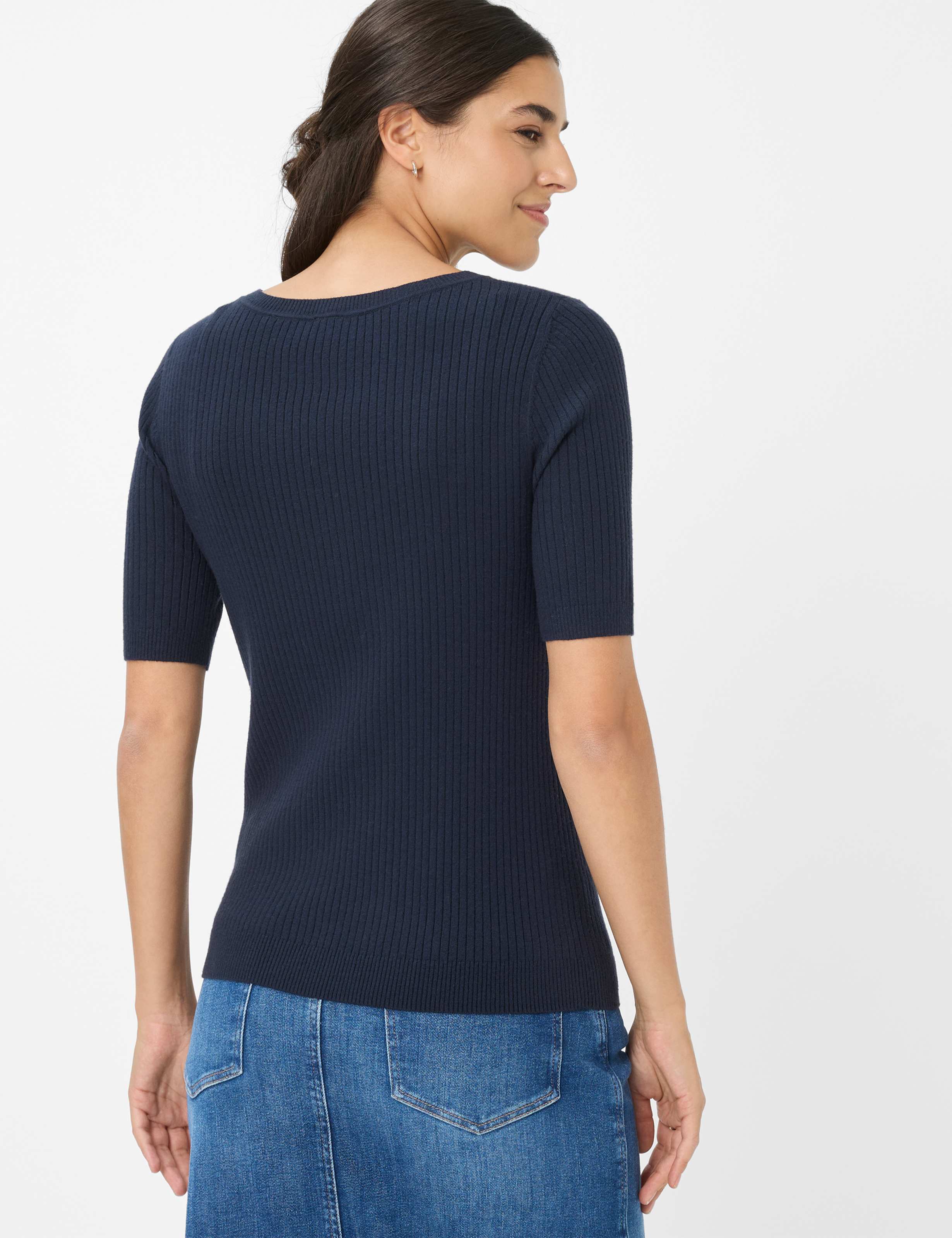 Thumbnail - Brax Damen Strickpullover Style LYNN navy, dunkelblau, Gr. 36