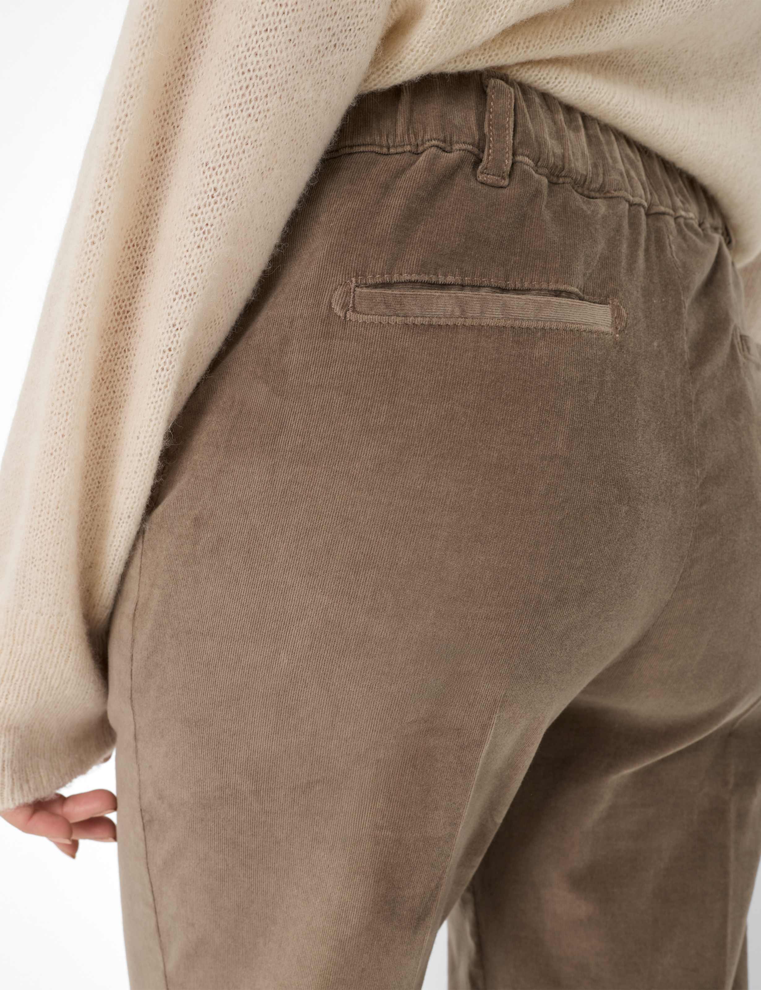 Femme Style PEGGY FLARED Marron Slim Fit Détail 2