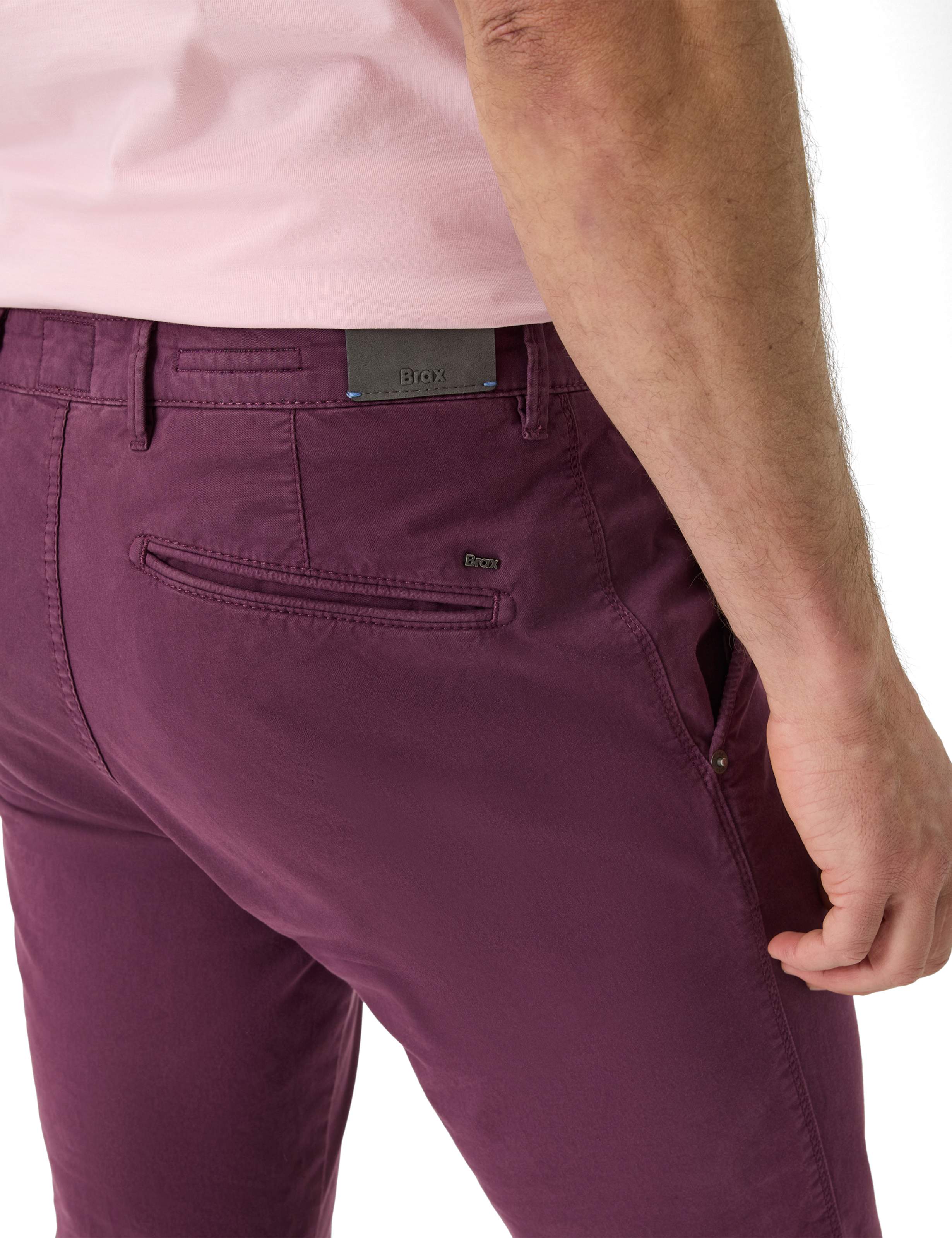 Herren Style SILVIO Dunkles Lila Slim Fit Detail 2