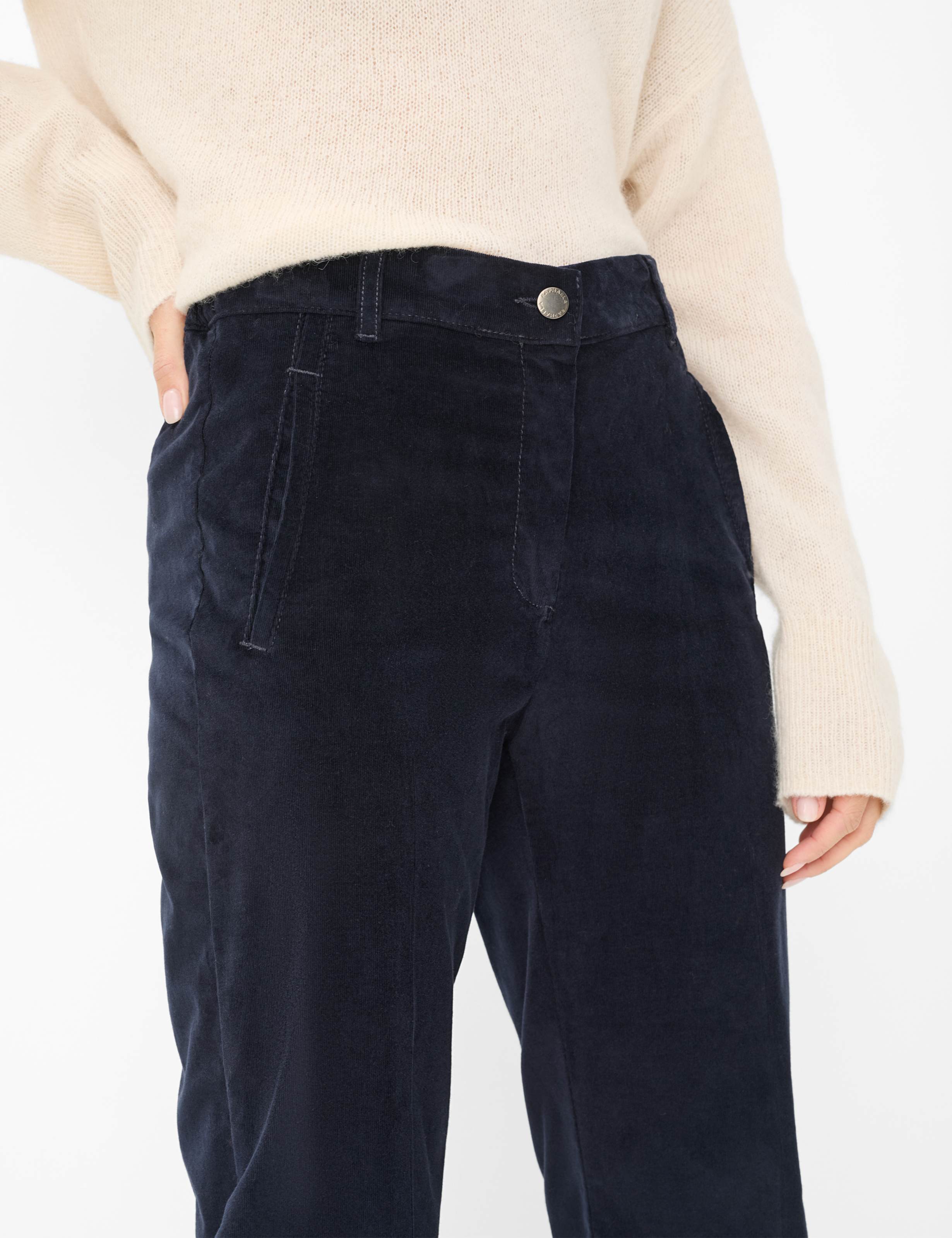 Dame Style PEGGY FLARED Mørkeblå Slim Fit Detalje 2