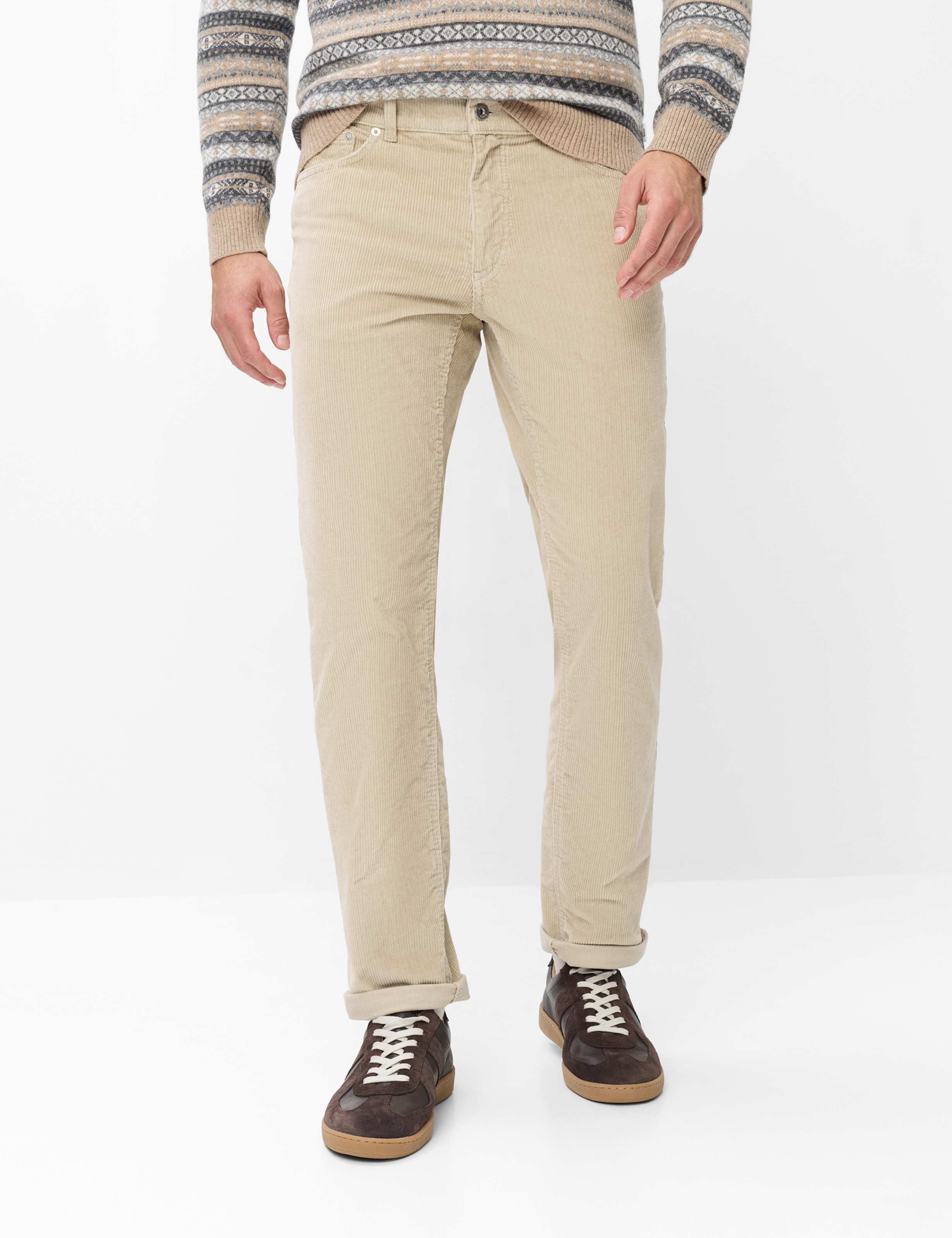 Brax Heren Jeans  Style COOPER BEACH, lichtbeige, maat 30/30
