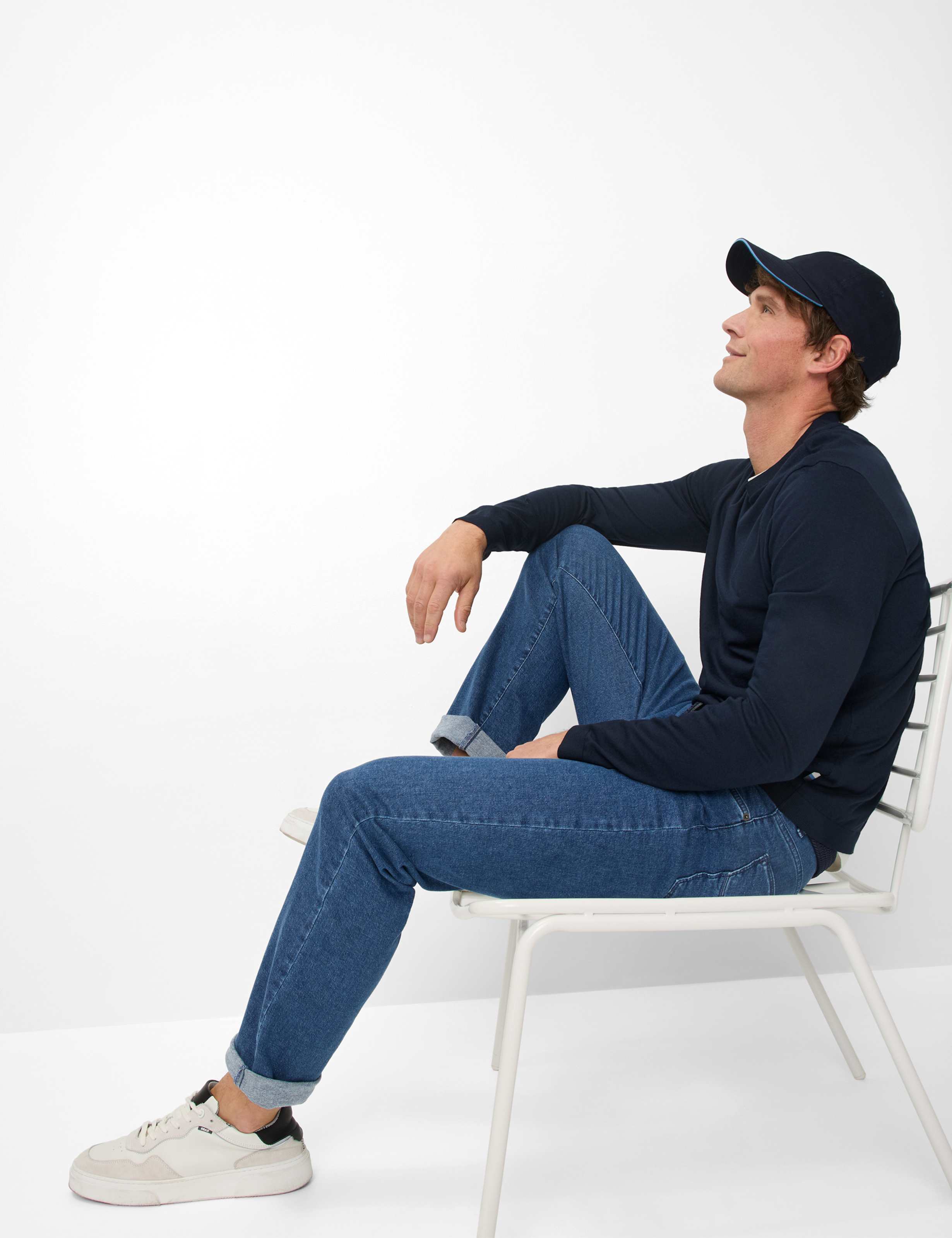 Herren Style CADIZ Denim Blau Straight Fit Detail 1