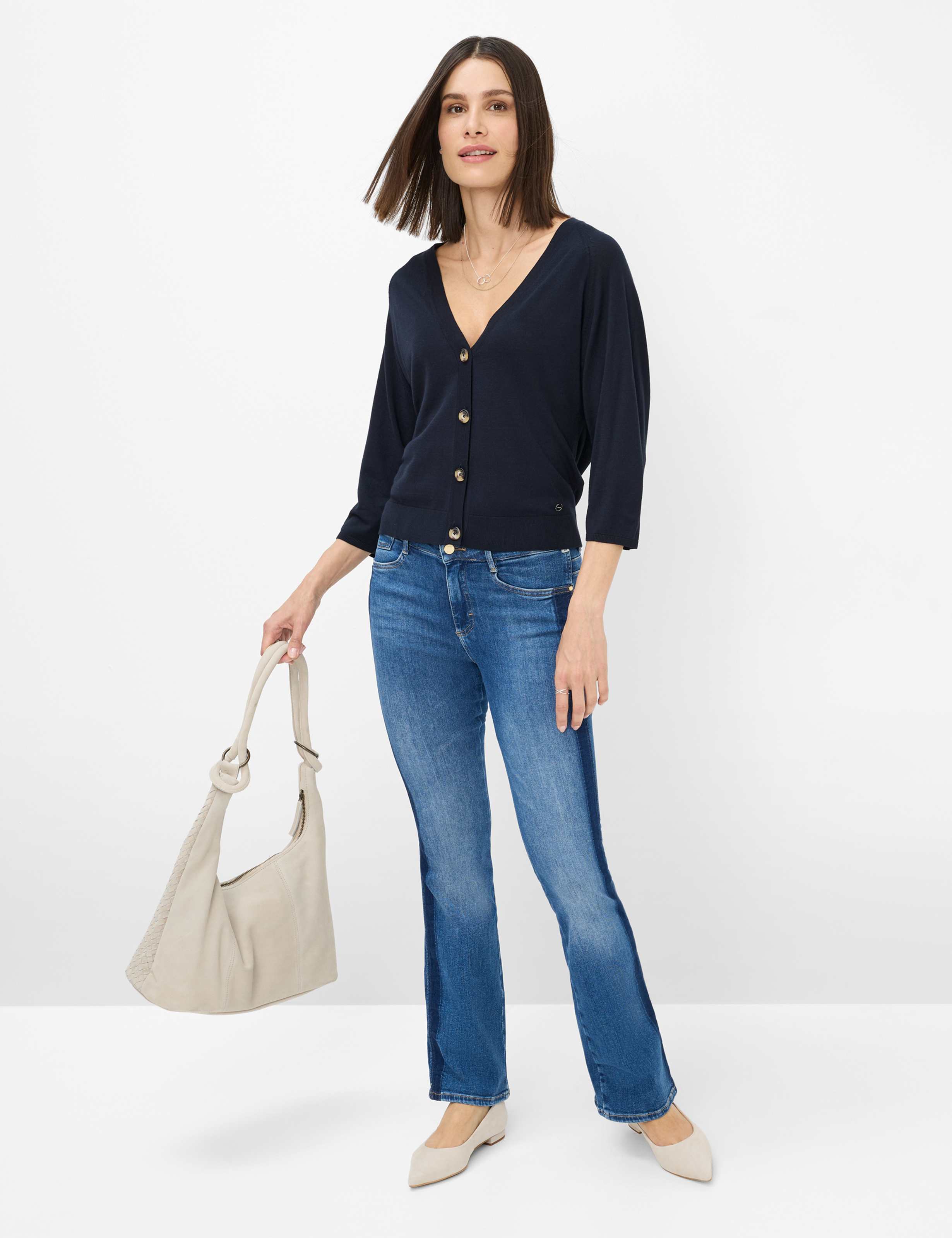 Women Style ANA Denim Blue Skinny Fit Model Outfit