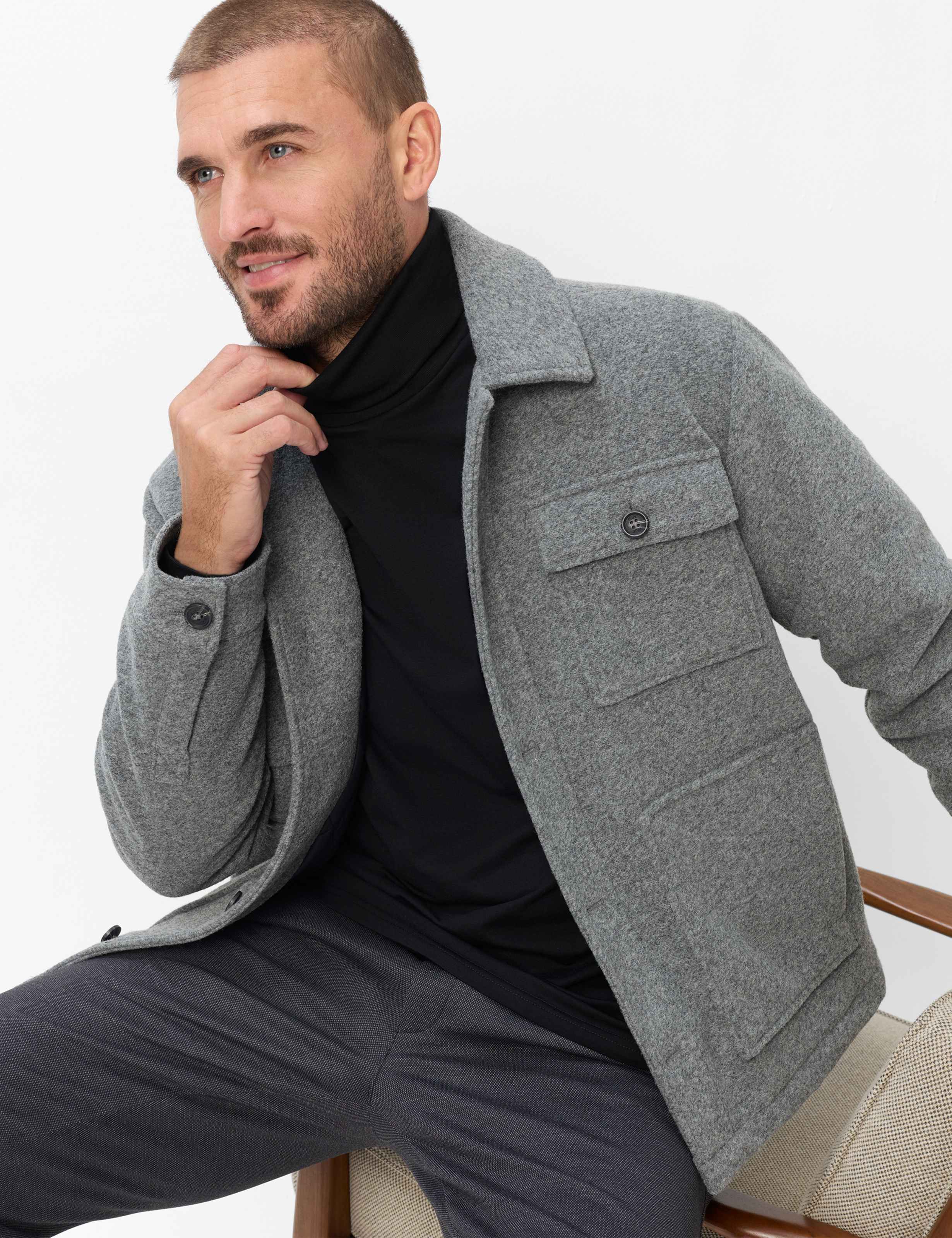 Herren Style BENNO Schwarz  Detail 1