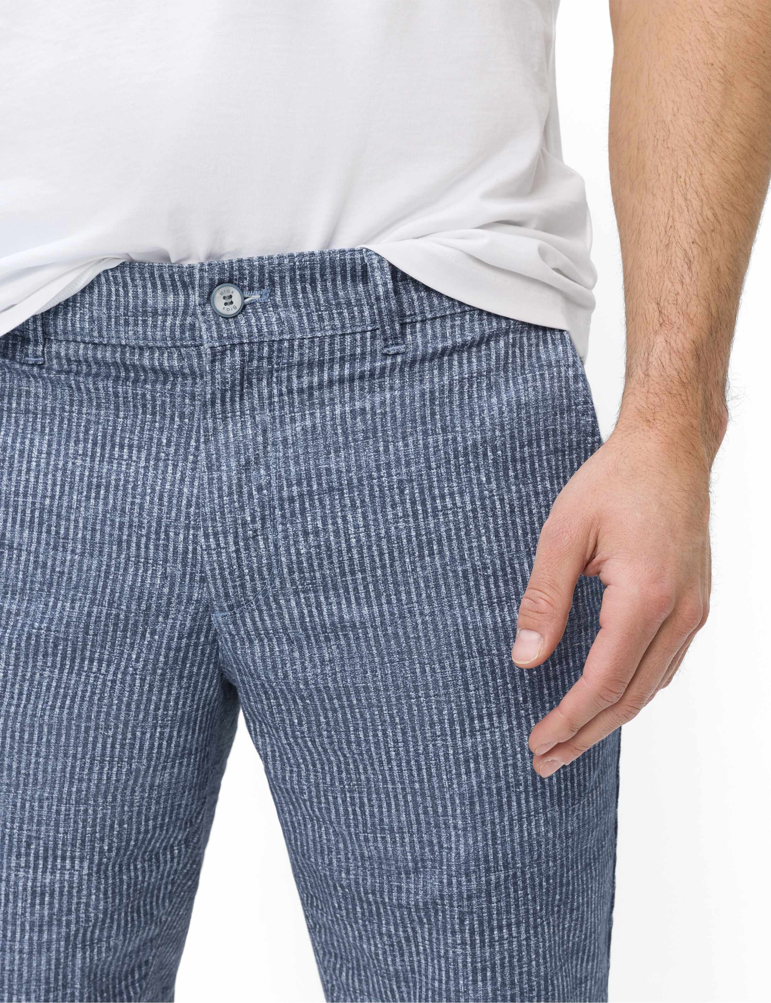 Herren Style BOZEN Blau Regular Fit Detail 2