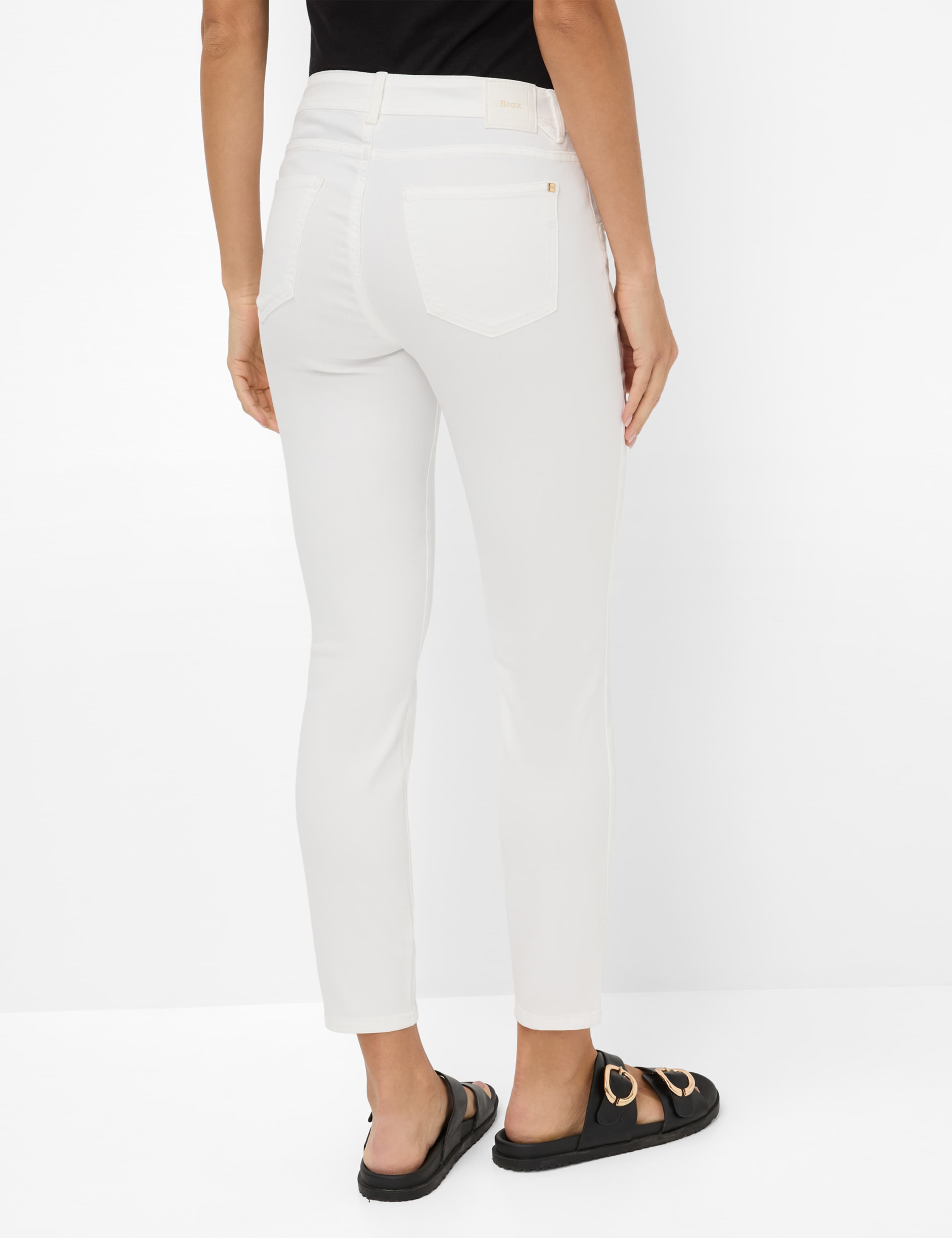 Women Style SHAKIRA S Denim White Slim Fit Model back