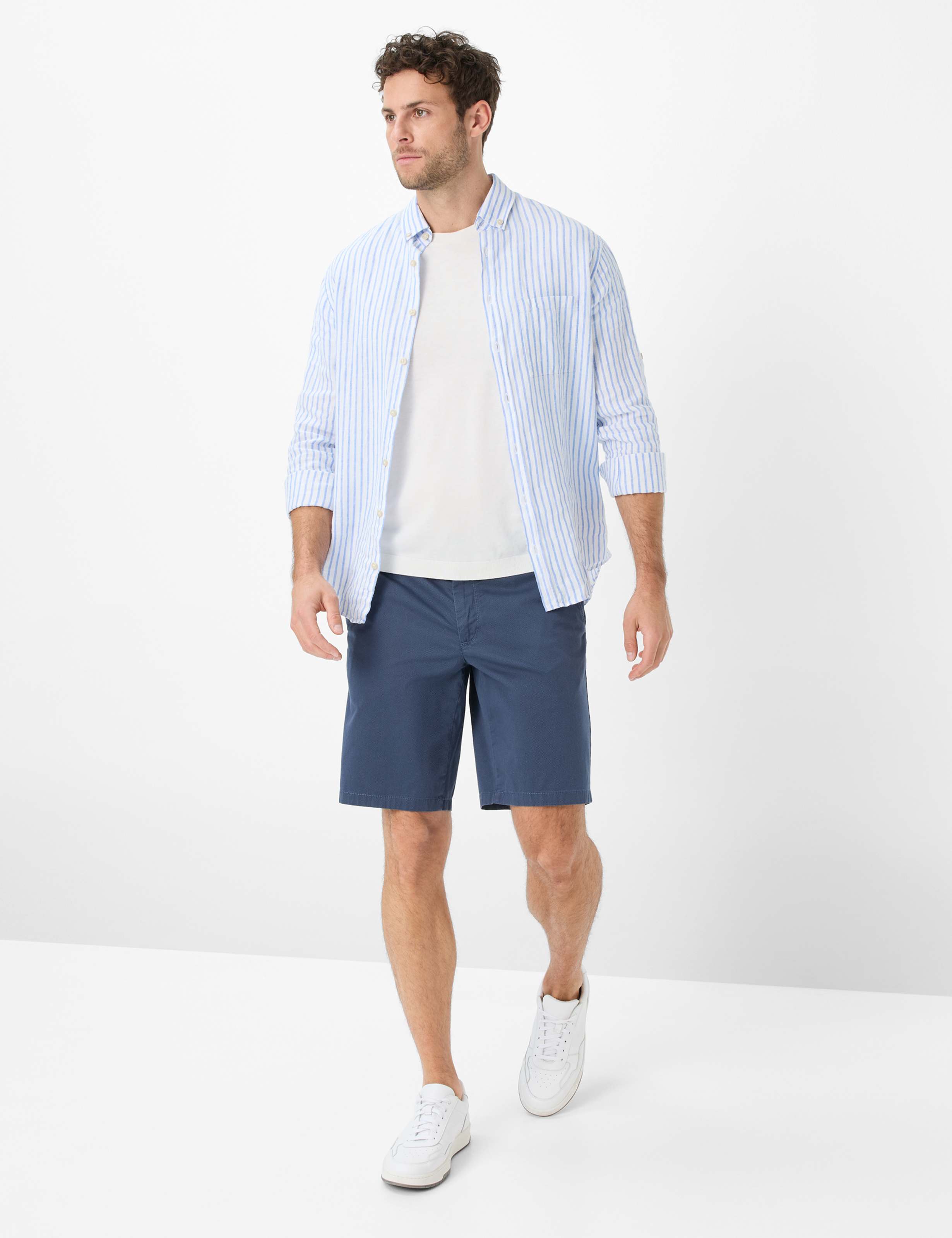 Men Style BOZEN Dark Blue Regular Fit Model Outfit