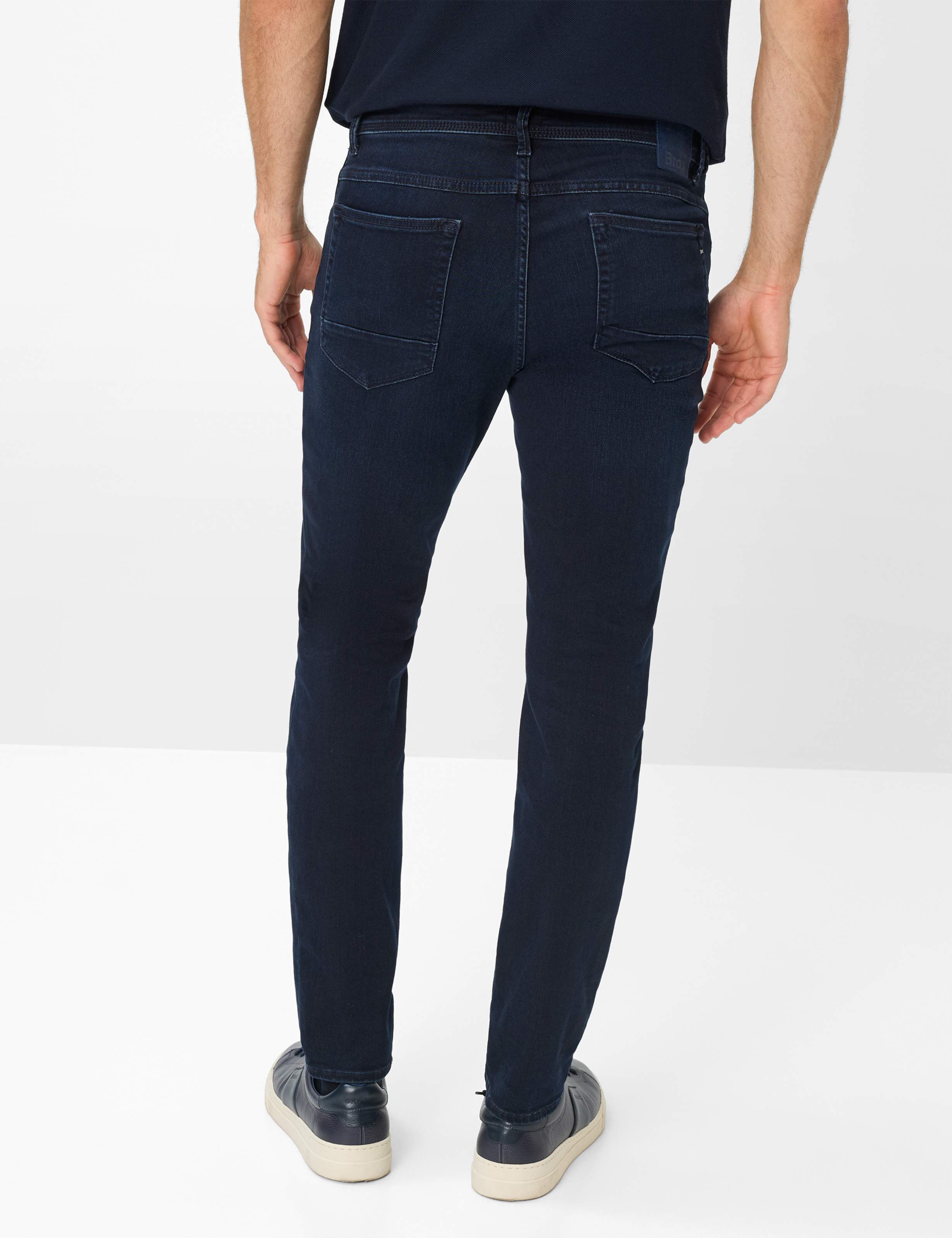 Men Style CHRIS Denim Dark Blue Slim Fit Model back