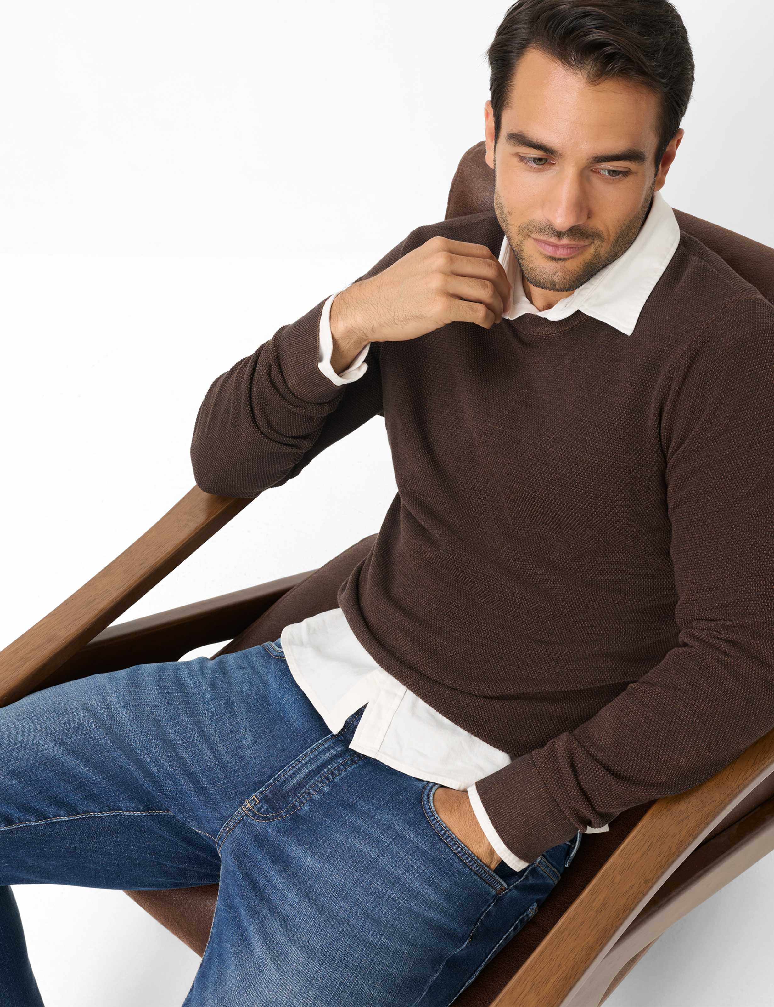 Homme Style CHUCK Denim Bleu Modern Fit Détail 1