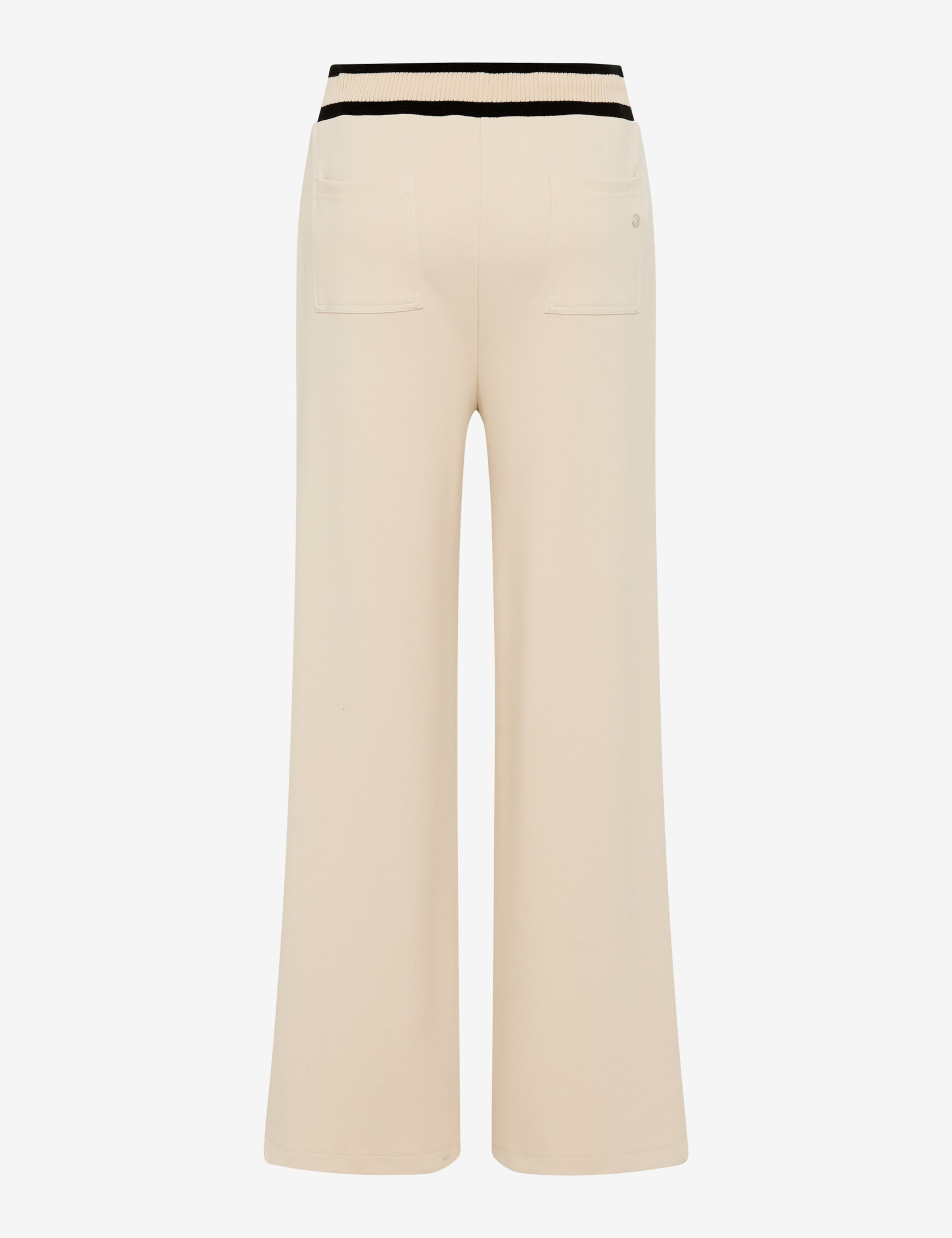Women Style MAINE Cream White Wide Leg Stand-alone rear view