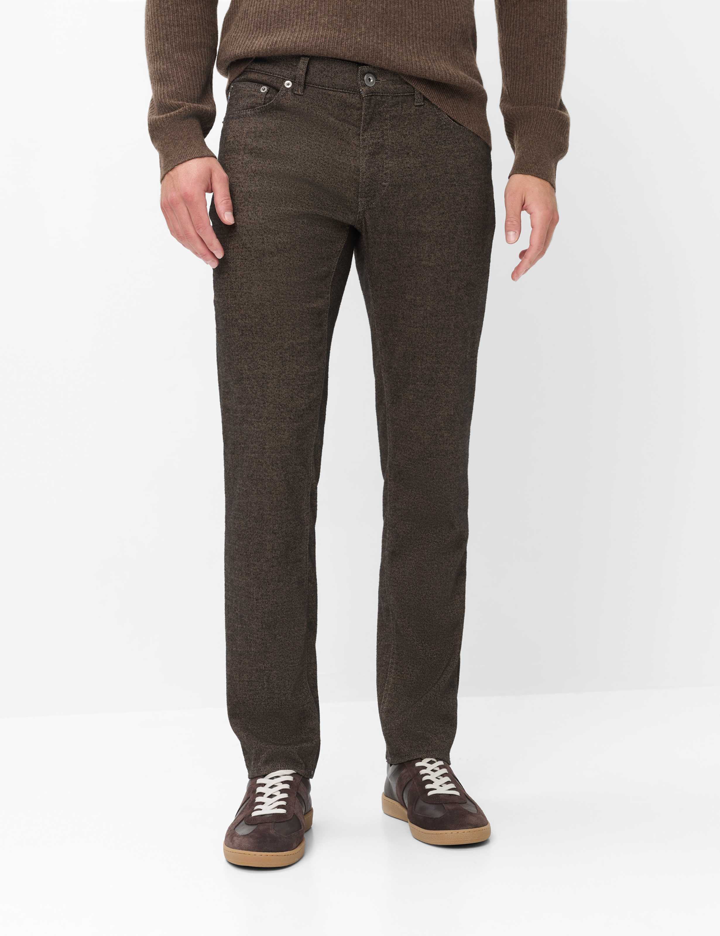 Brax Heren Jeans  Style COOPER NOUGAT, lichtbruin, maat 30/30