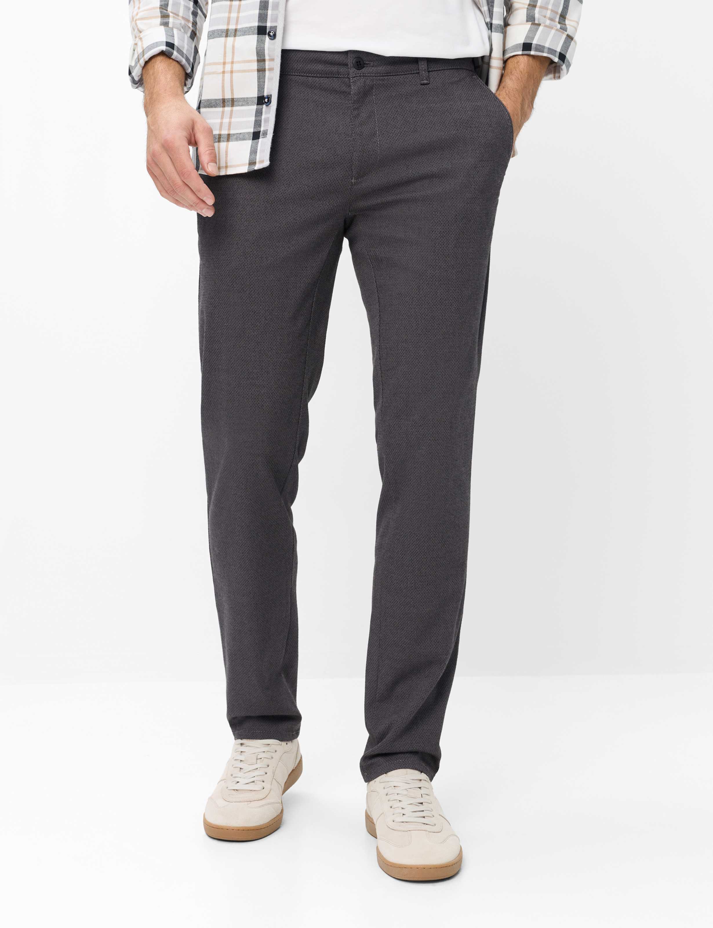 Brax Heren Chino  Style FABIO GRAPHIT, donkergrijs, maat 31/30