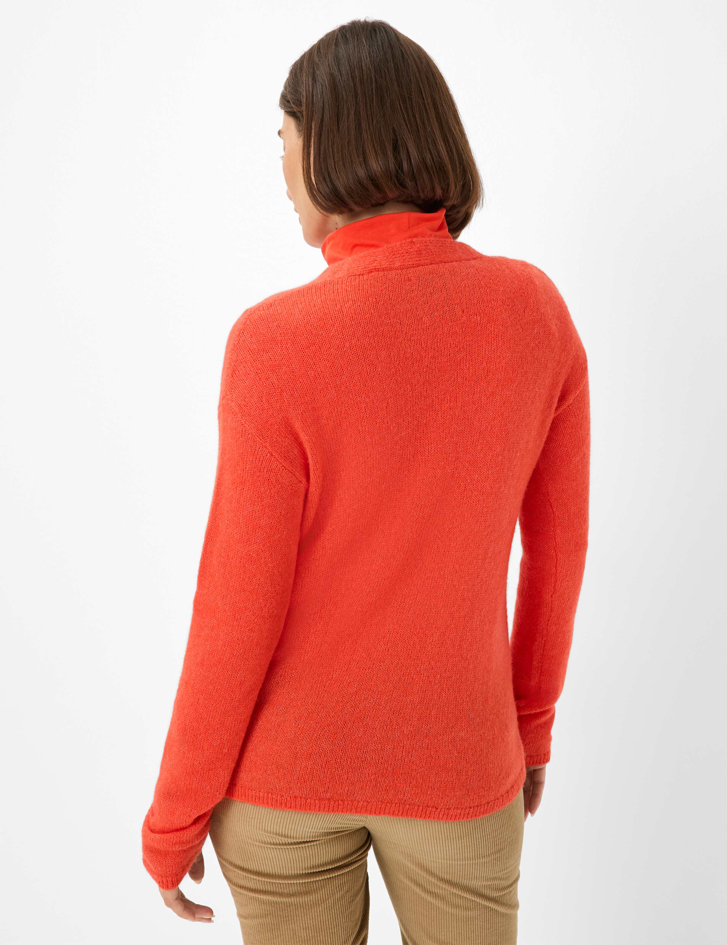 Thumbnail - Brax Damen Strickpullover Style ALICIA mandarin, Orange, Gr. 46