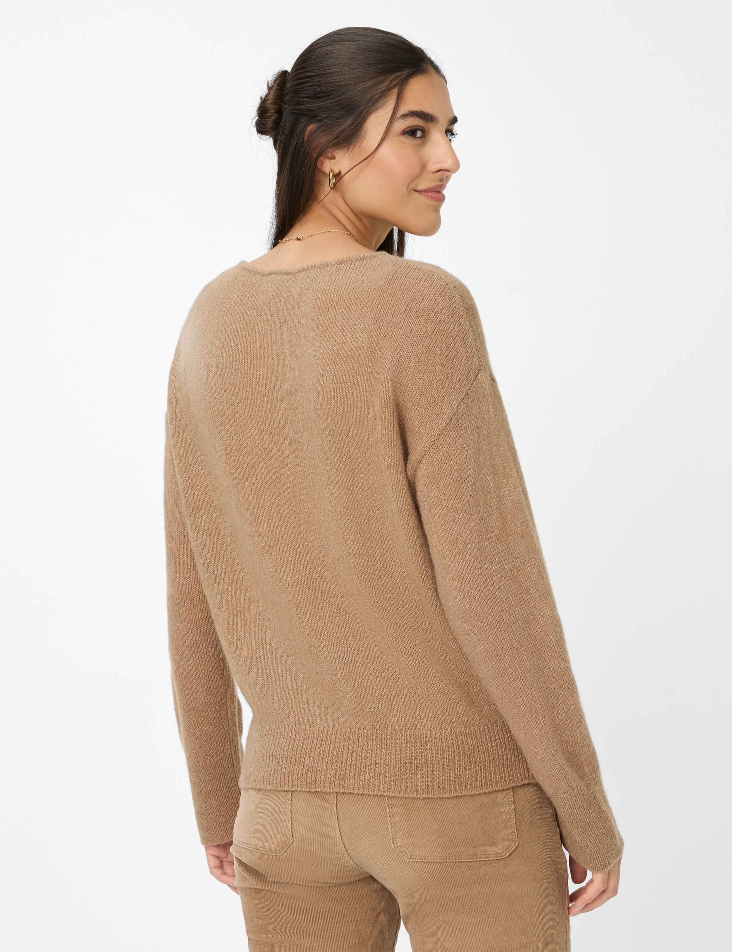 Thumbnail - Brax Damen Strickpullover Style LISA walnut, hellbraun, Gr. 36