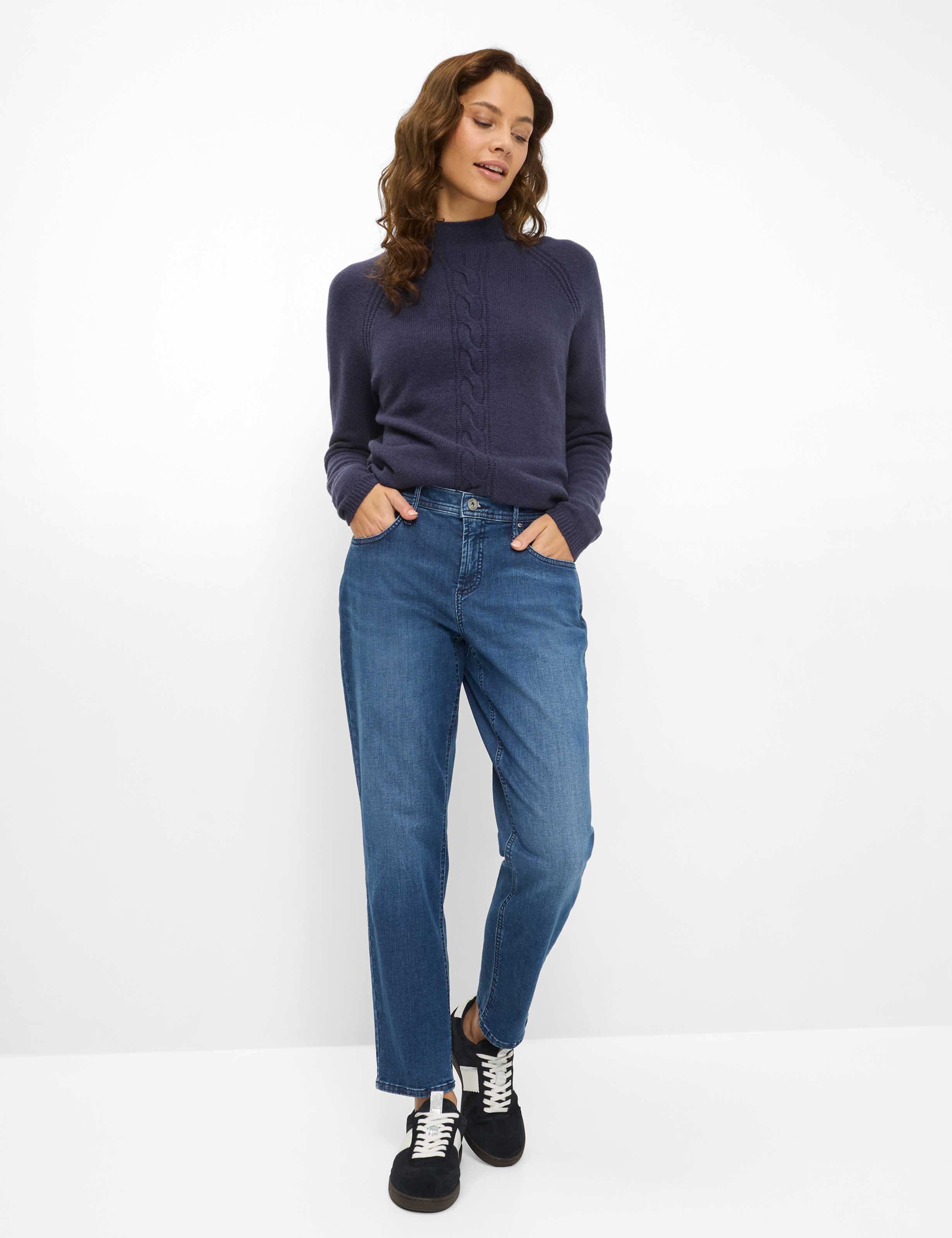 Dames Style MILEY S Denim Blauw Relaxed Fit Model outfit
