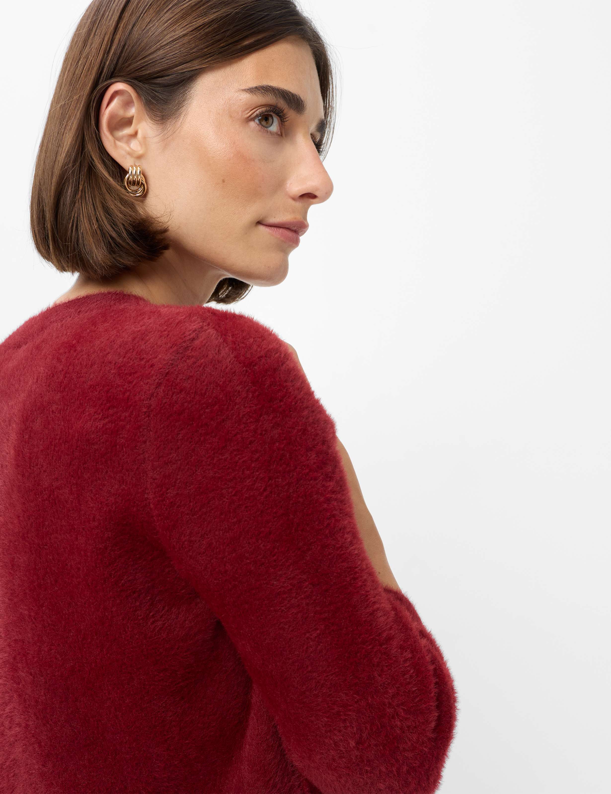 Femme Style NOEMI Rouge Foncé  Détail 2