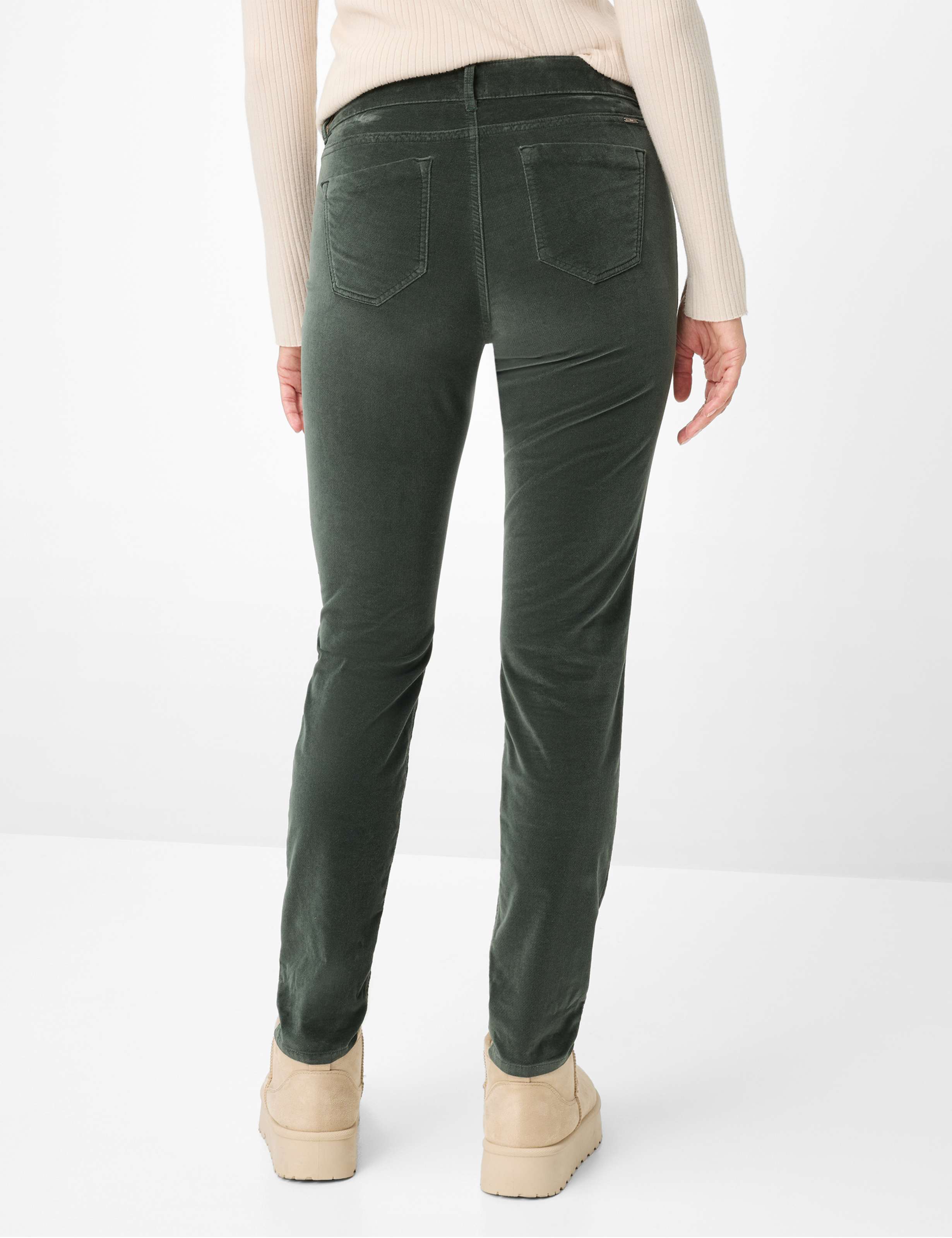 Thumbnail - Brax Damen Röhrenjeans Style SHAKIRA DEEP FOREST, dunkelgrün, Gr. 44L