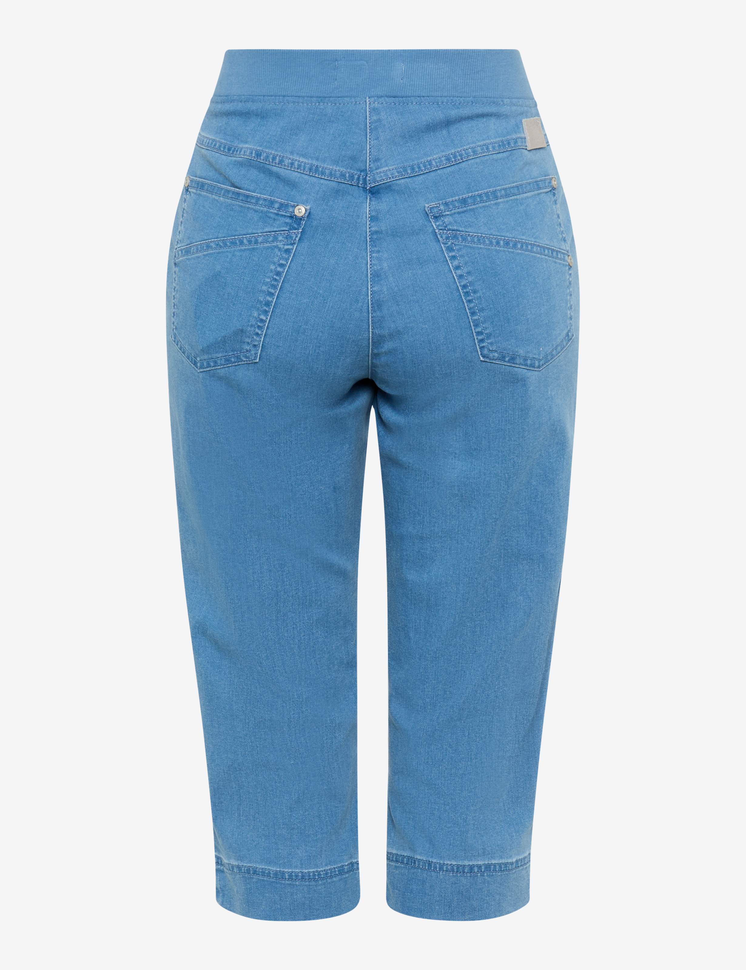Damen Style CARINA CAPRI Denim Blau Comfort Plus Fit Freisteller Rueck
