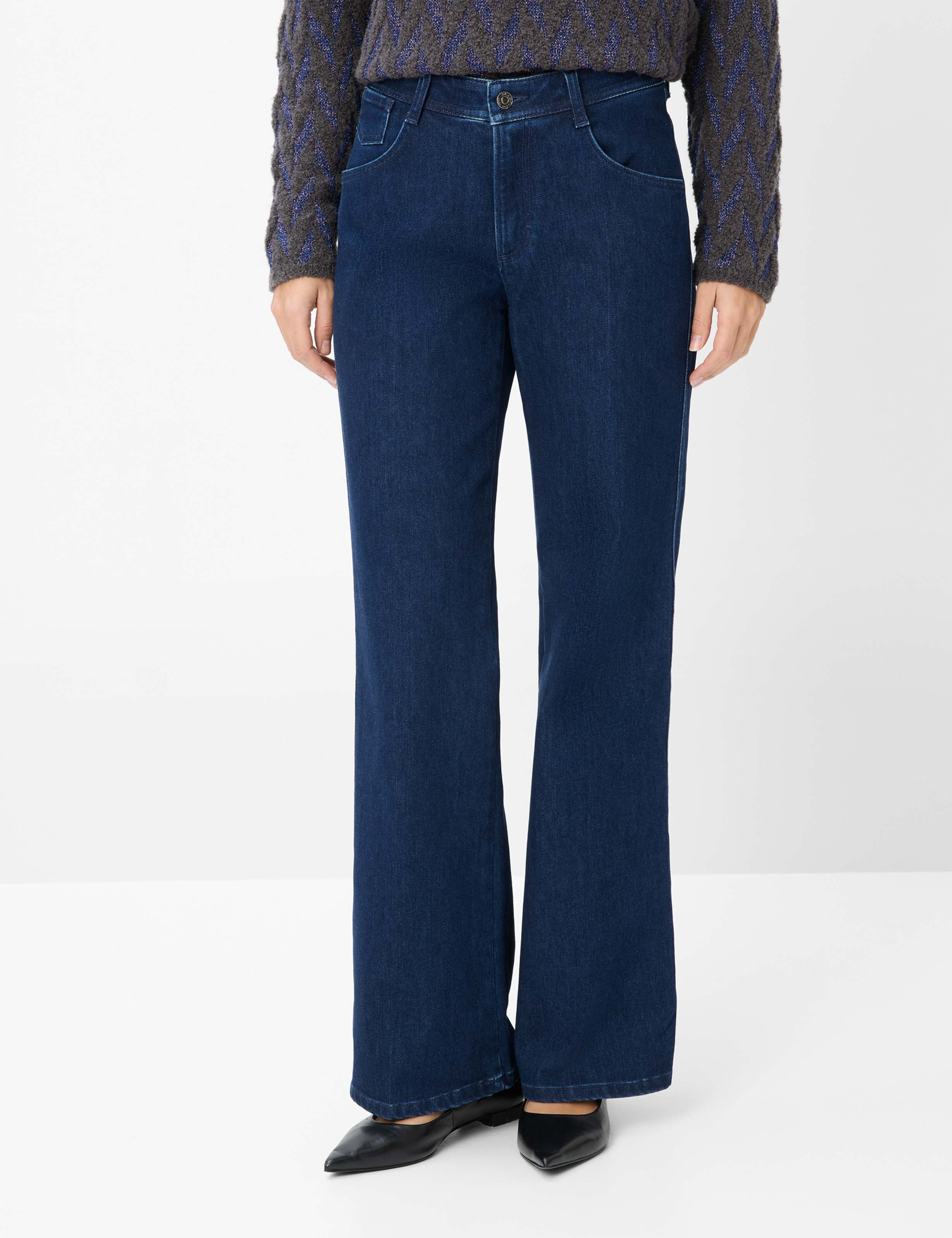 BRAX Damen Five-Pocket-Hose Wide Leg - Bequem & Stylisch Im Palazzoschnitt