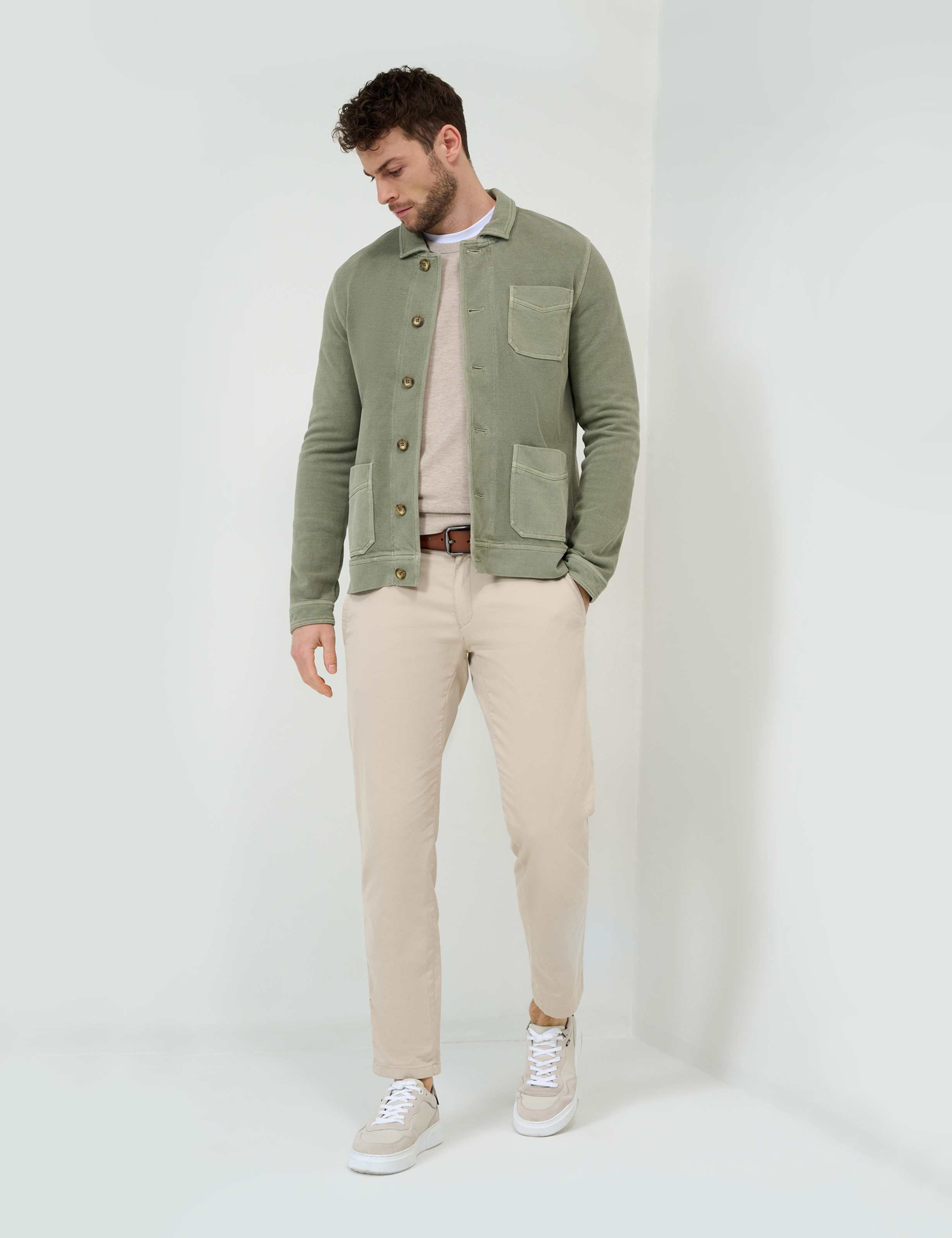 Men Style SANTIAGO green tea  Model Outfit