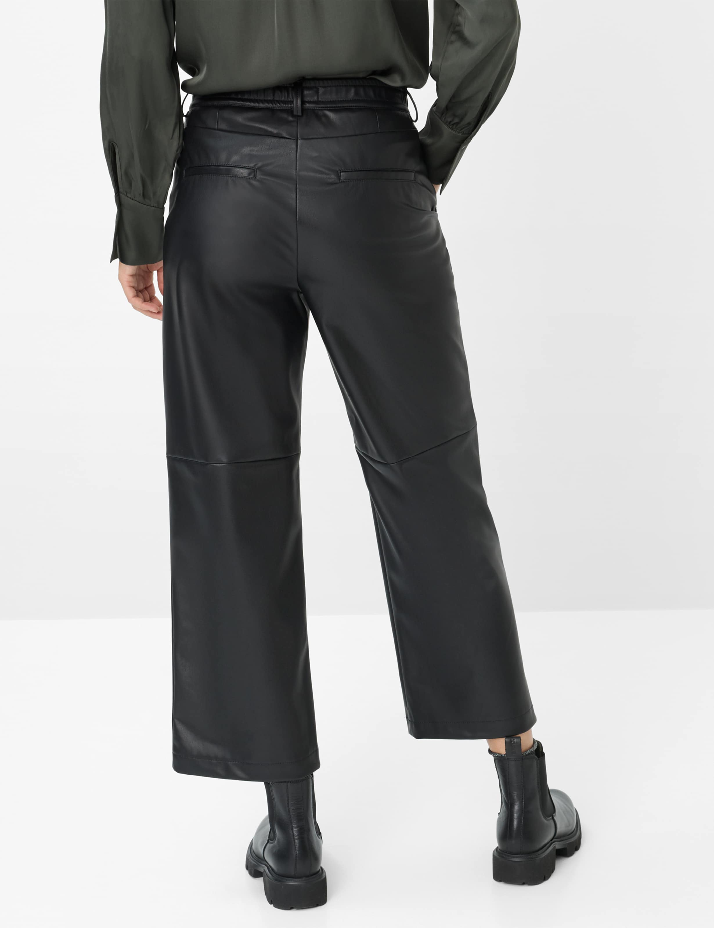 Damen Style MAINE S Schwarz Wide Leg Model Rueck