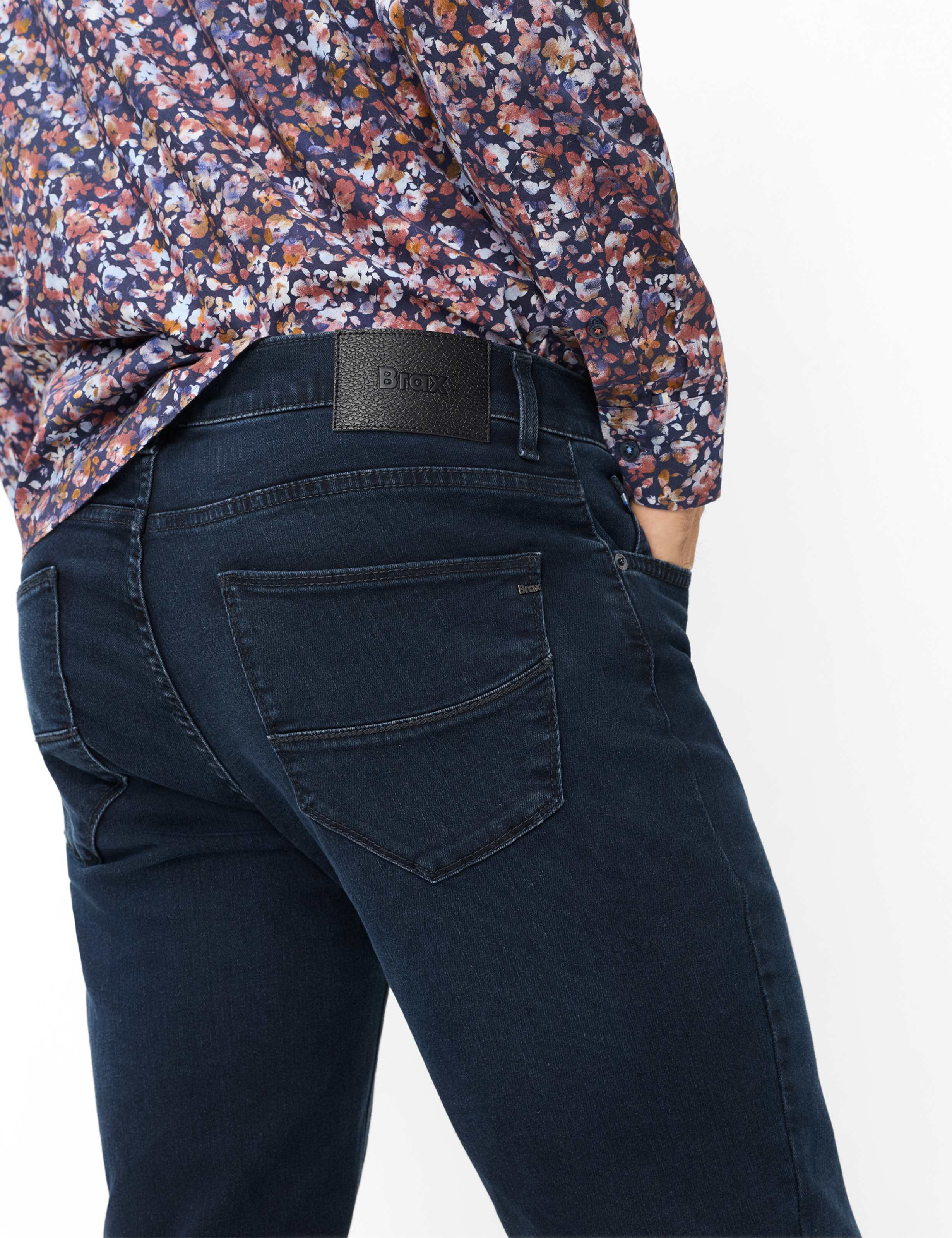 Men Style CADIZ Denim Dark Blue Straight fit Detail 2