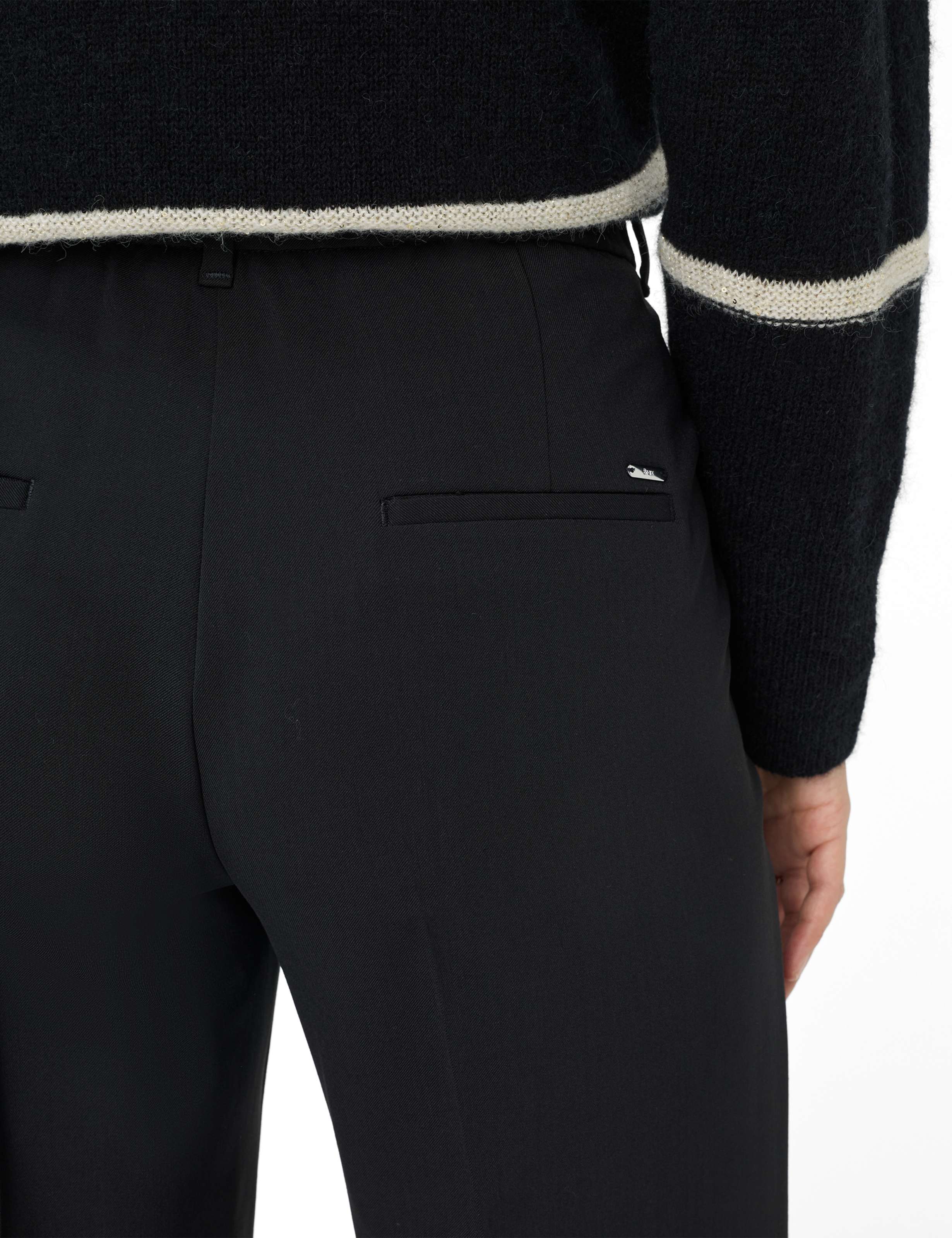 Damen Style MAINE Schwarz Wide Leg Detail 2
