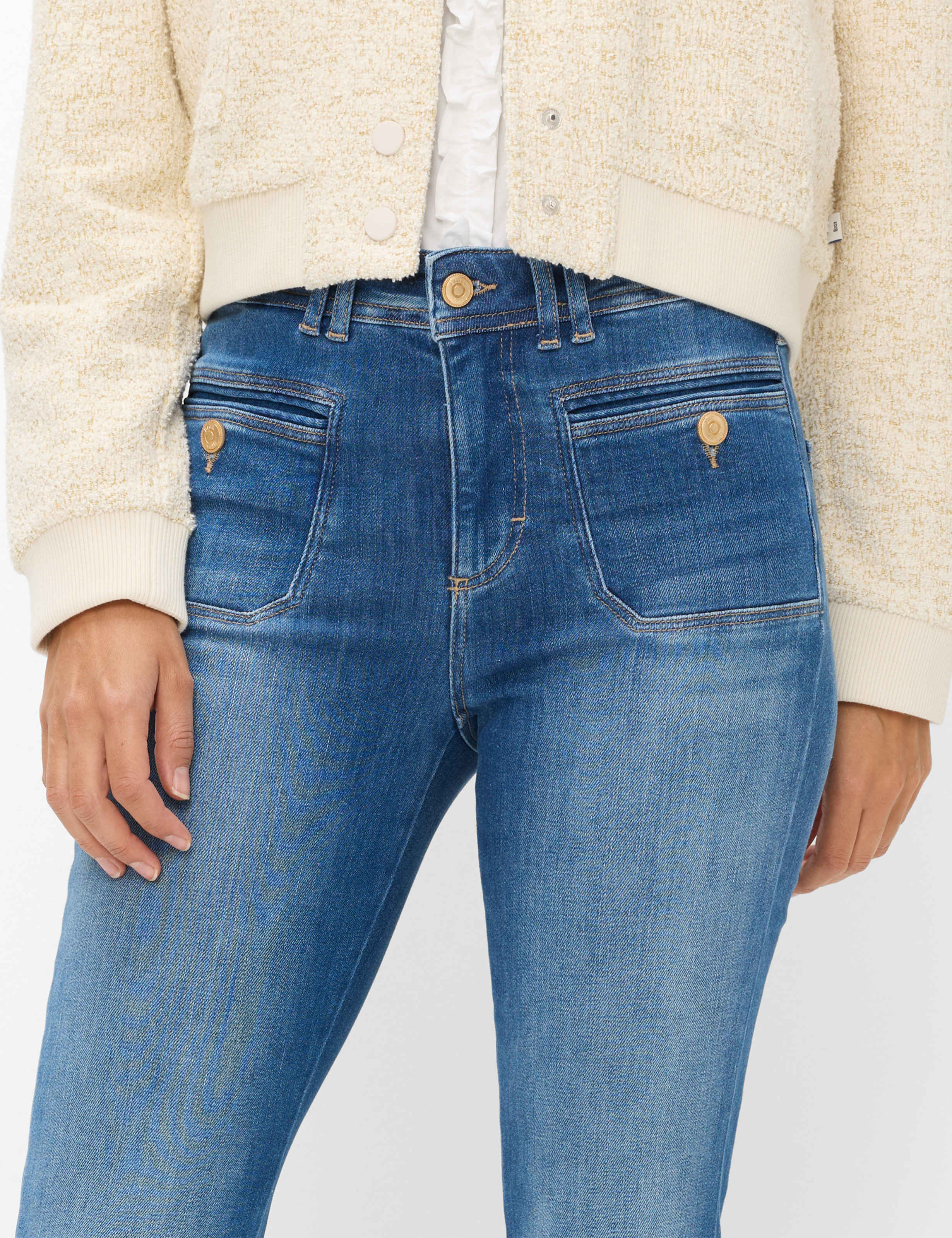 Women Style ANA Denim Blue Regular Skinny fit Detail 1