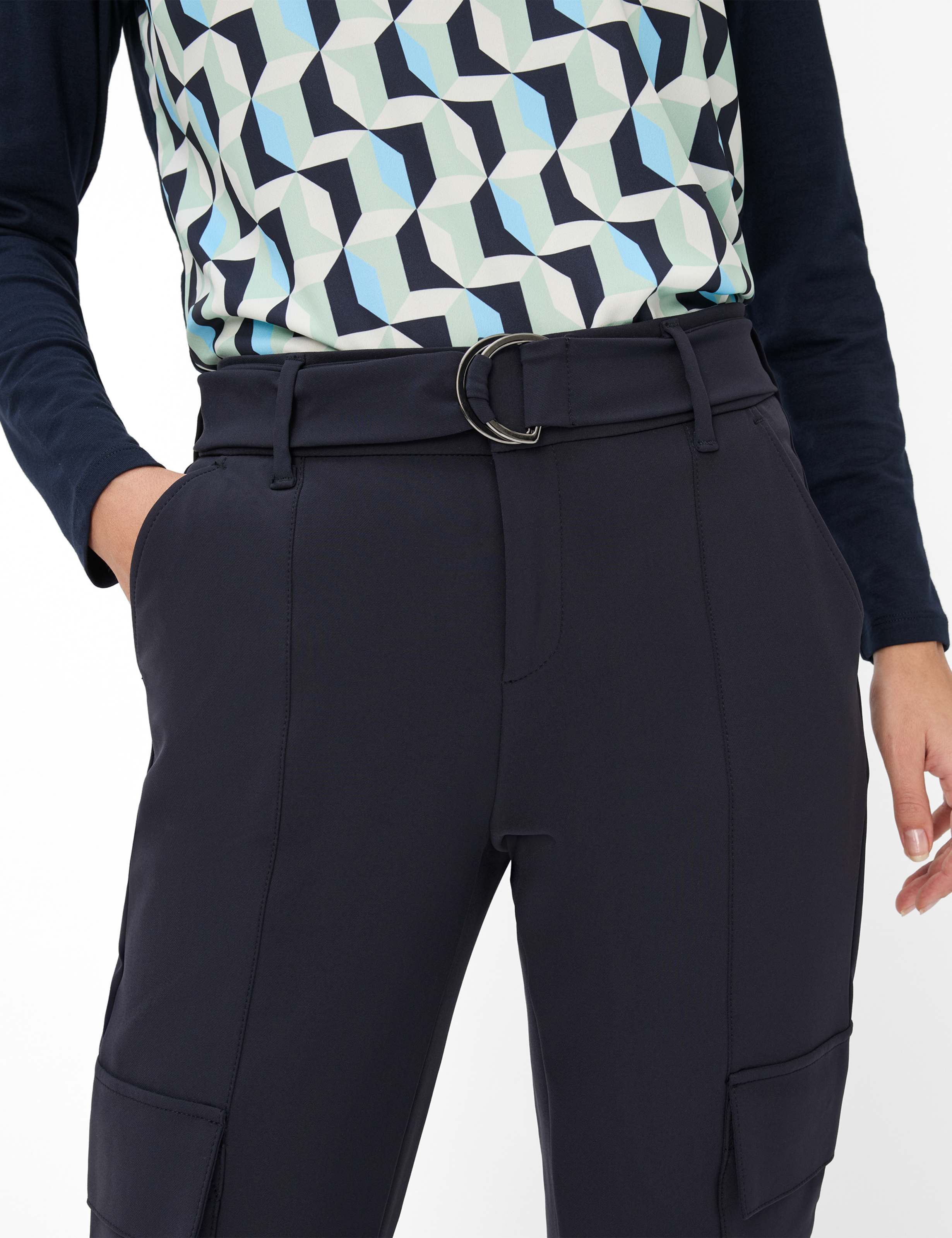 Damen Style MORRIS Dunkelblau Relaxed Fit Detail 2
