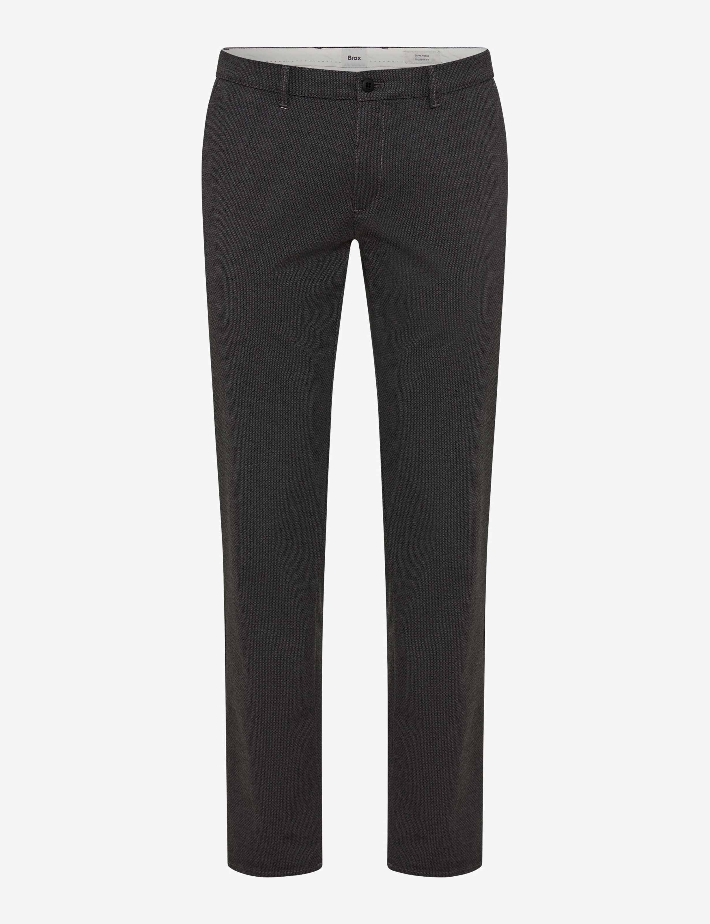 Brax Heren Chino  Style FABIO GRAPHIT, donkergrijs, maat 33/32