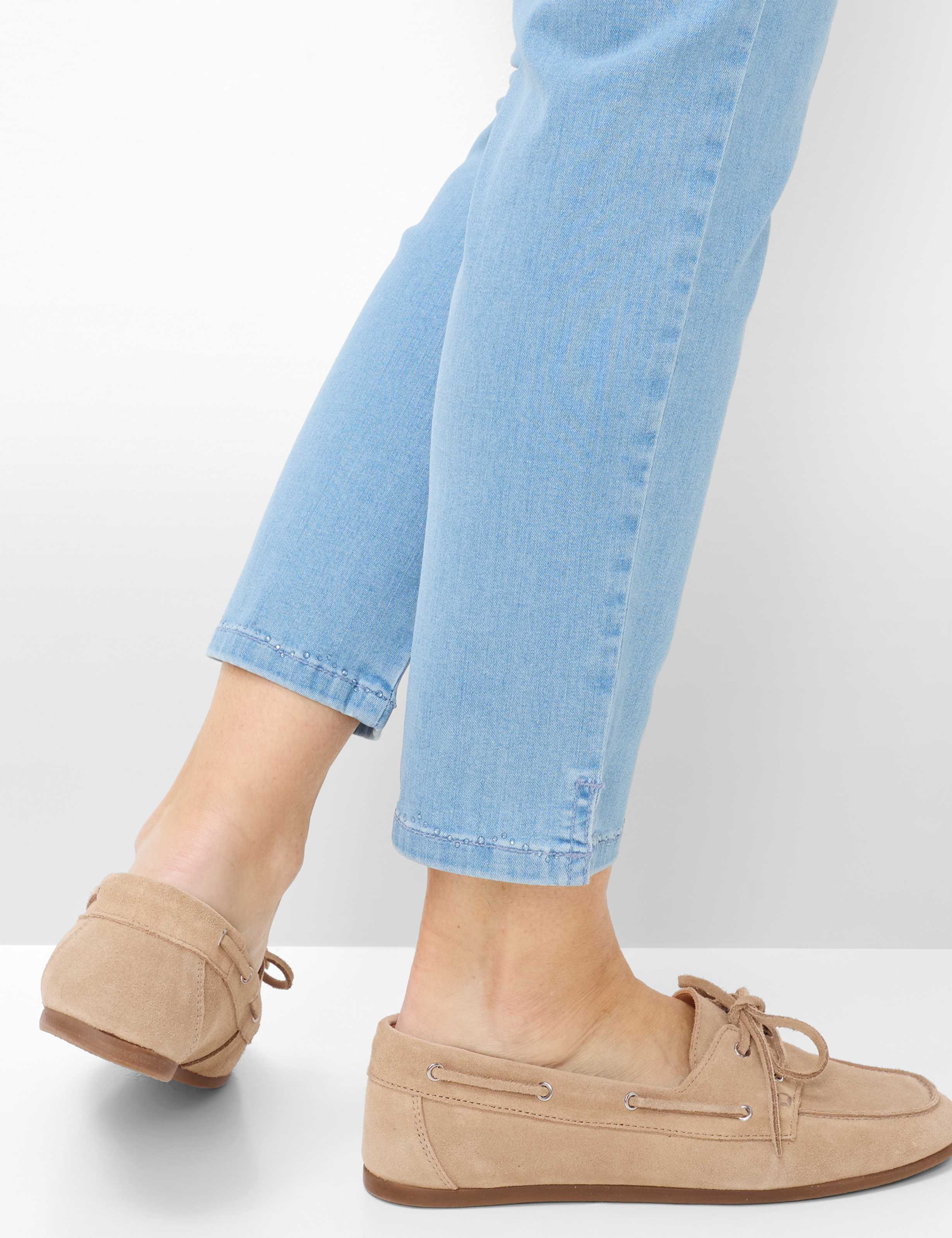 Femme Style PAMINA 6/8 Denim Bleu Slim Fit Détail 1