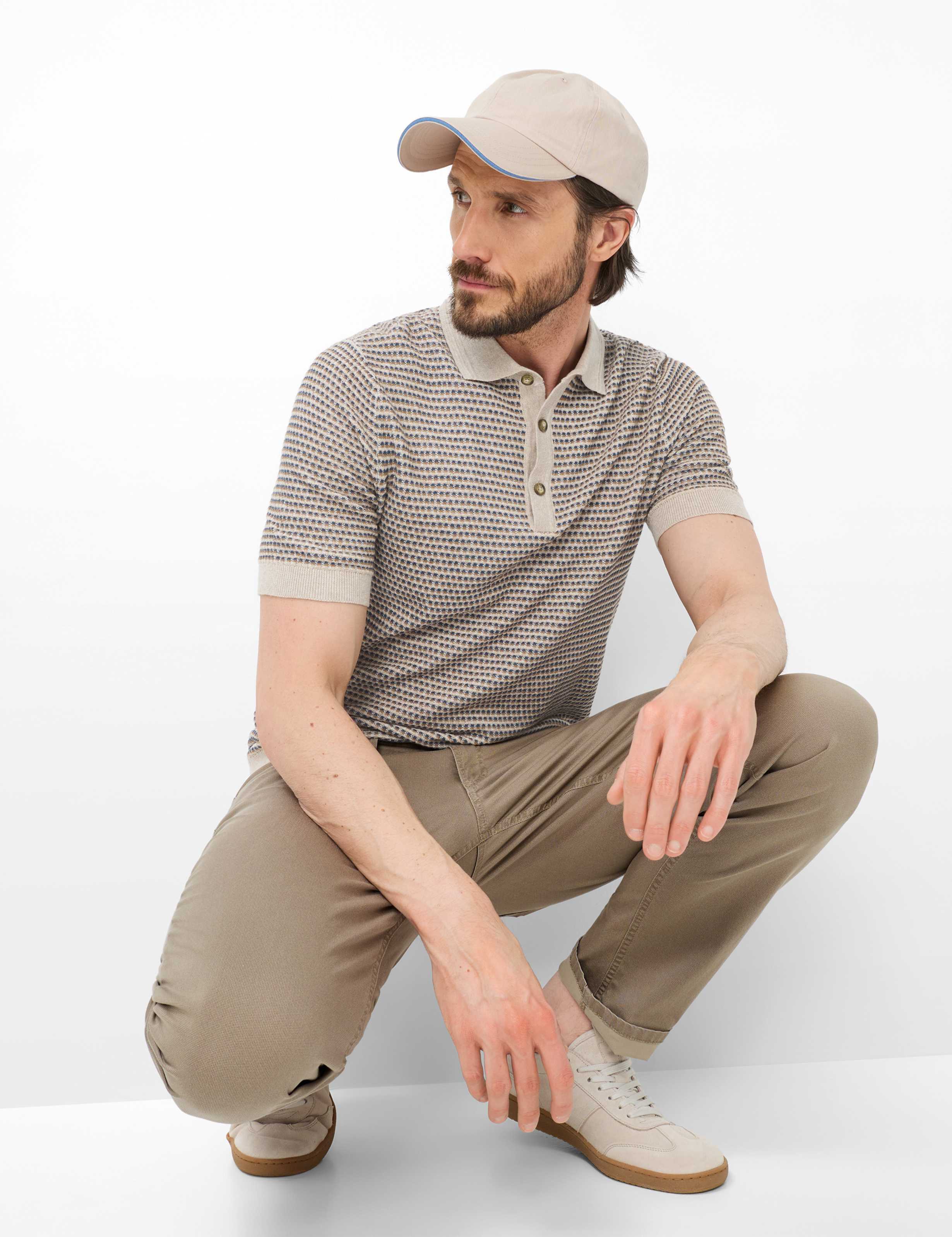 Homme Style LUKE Marron Clair Regular Fit Détail 1