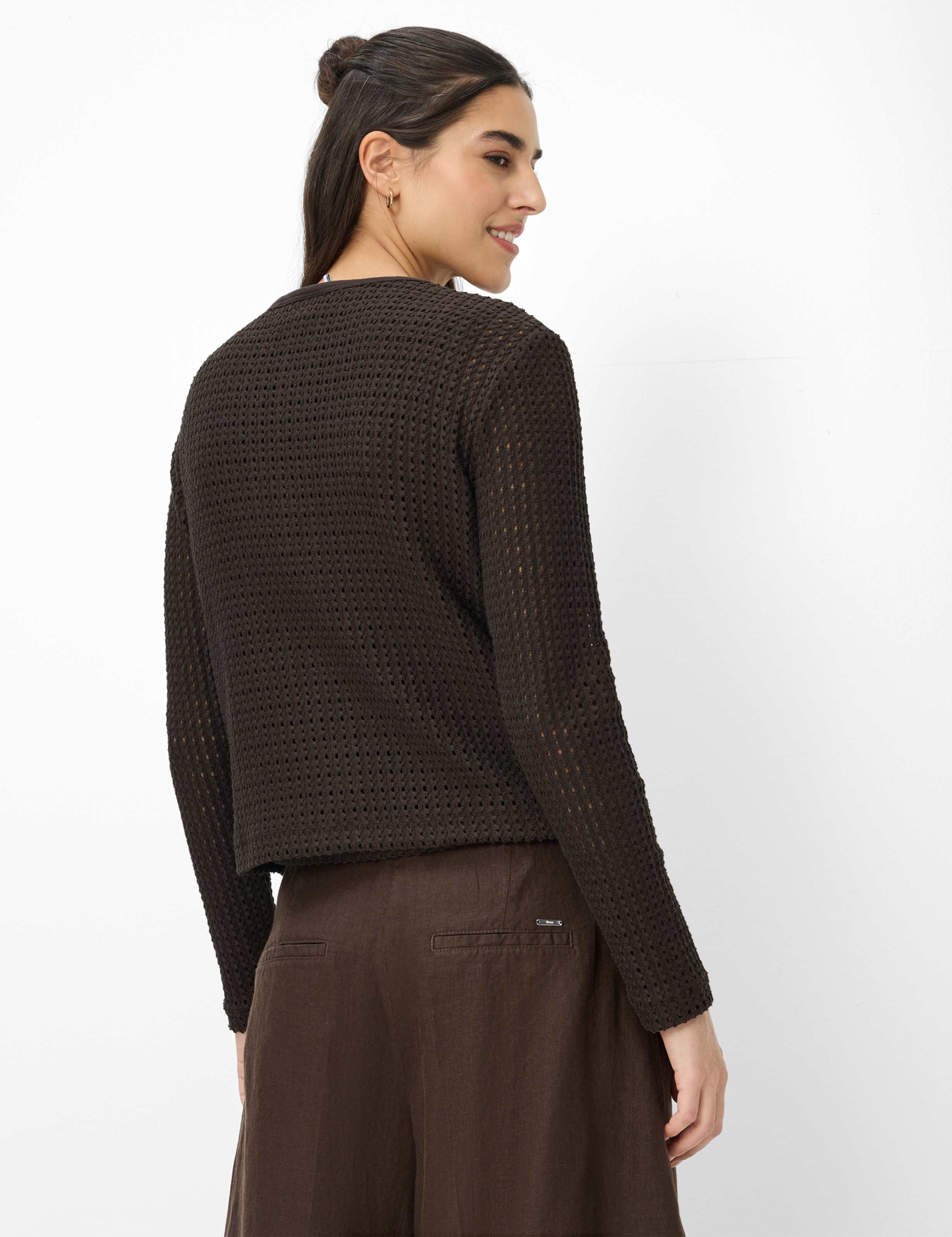 Femme Style BRENDA L Marron Foncé  Dos mannequin