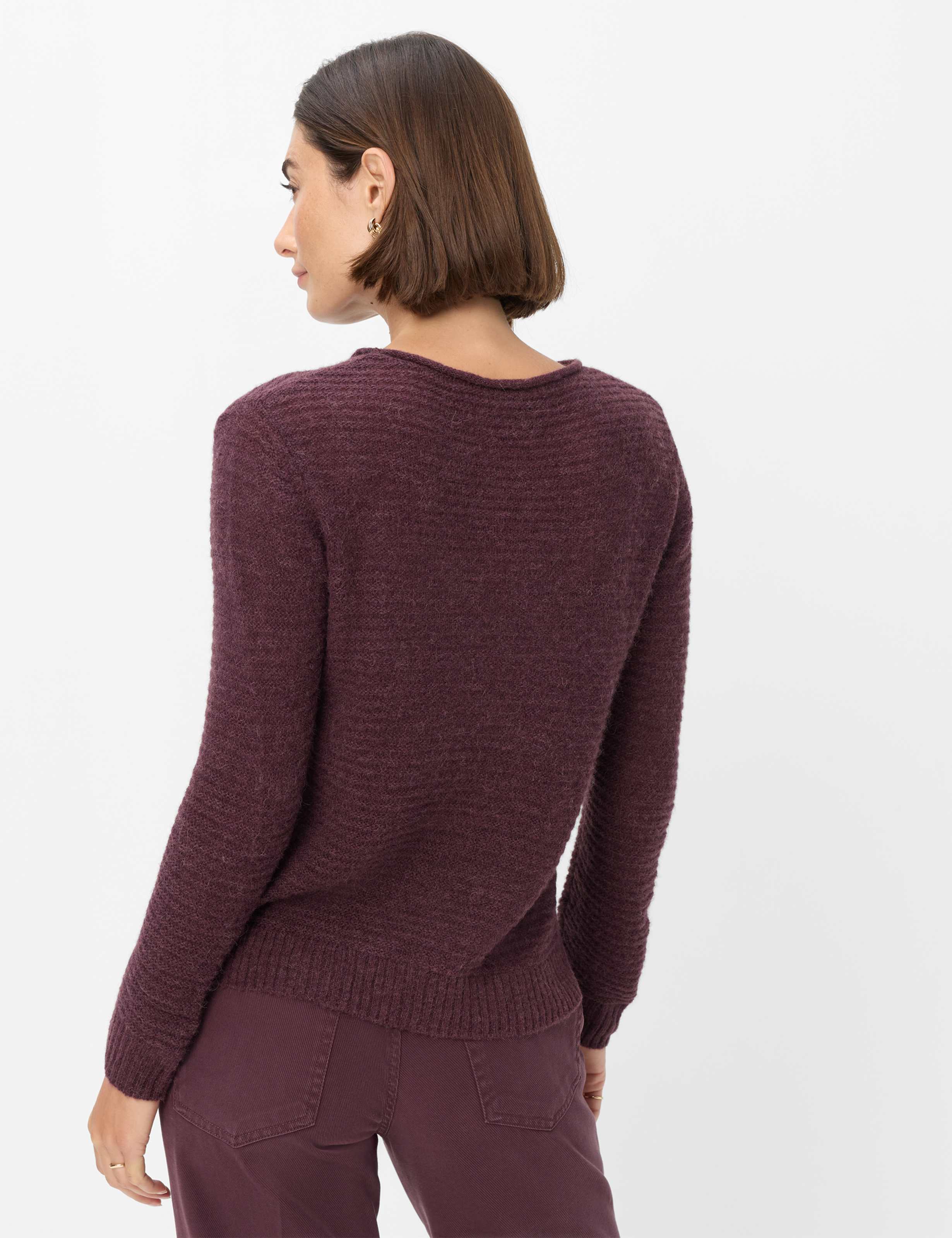 Damen Style LESLEY Dunkles Lila  Model Rueck